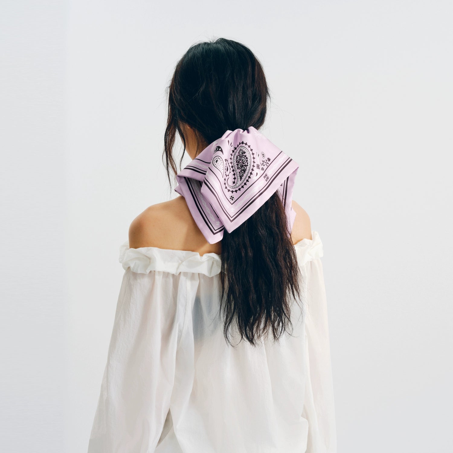 Puki Puki Vintage Plaid Floral Scarf Band