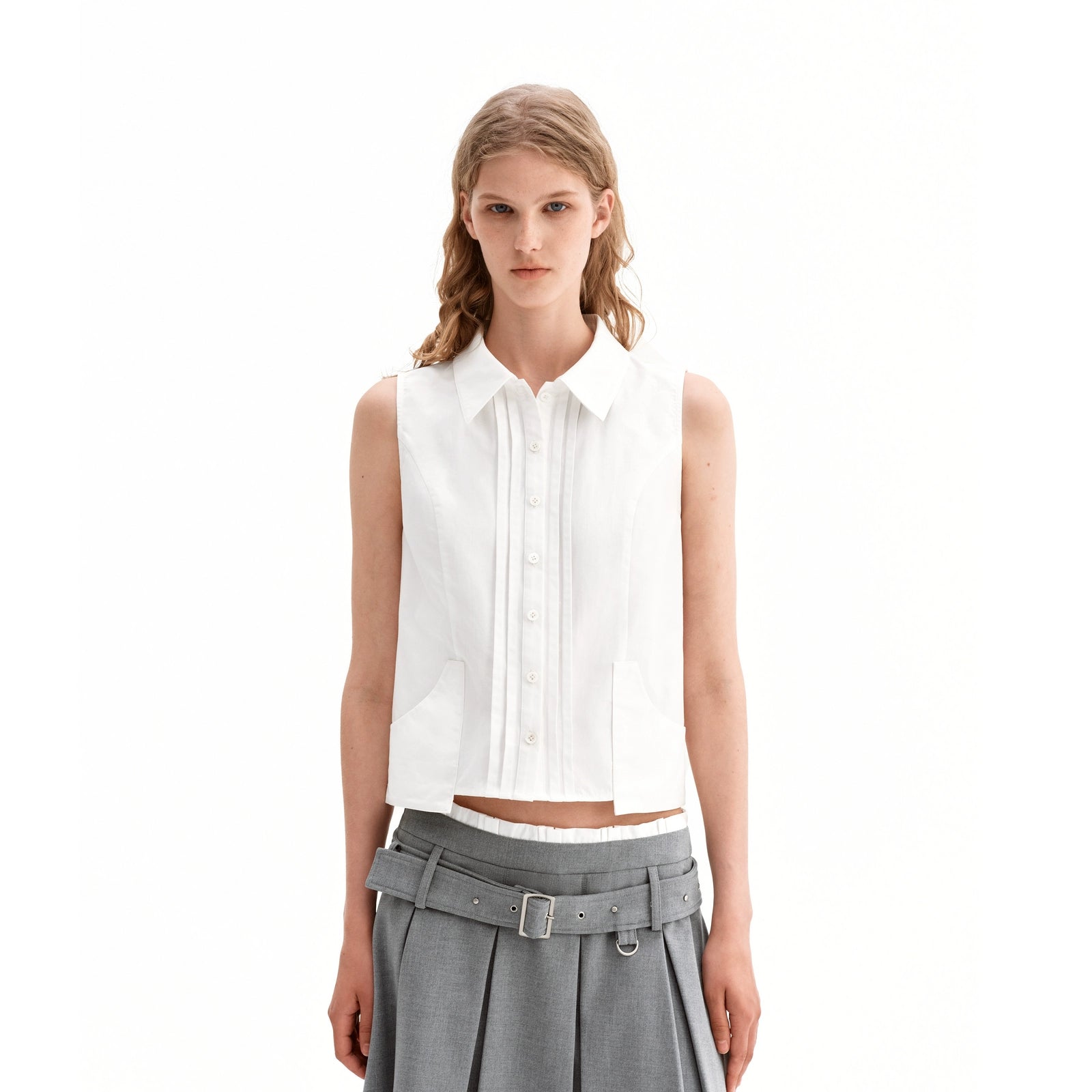 Puki Puki Classic Tencel Cotton Sleeveless Shirt