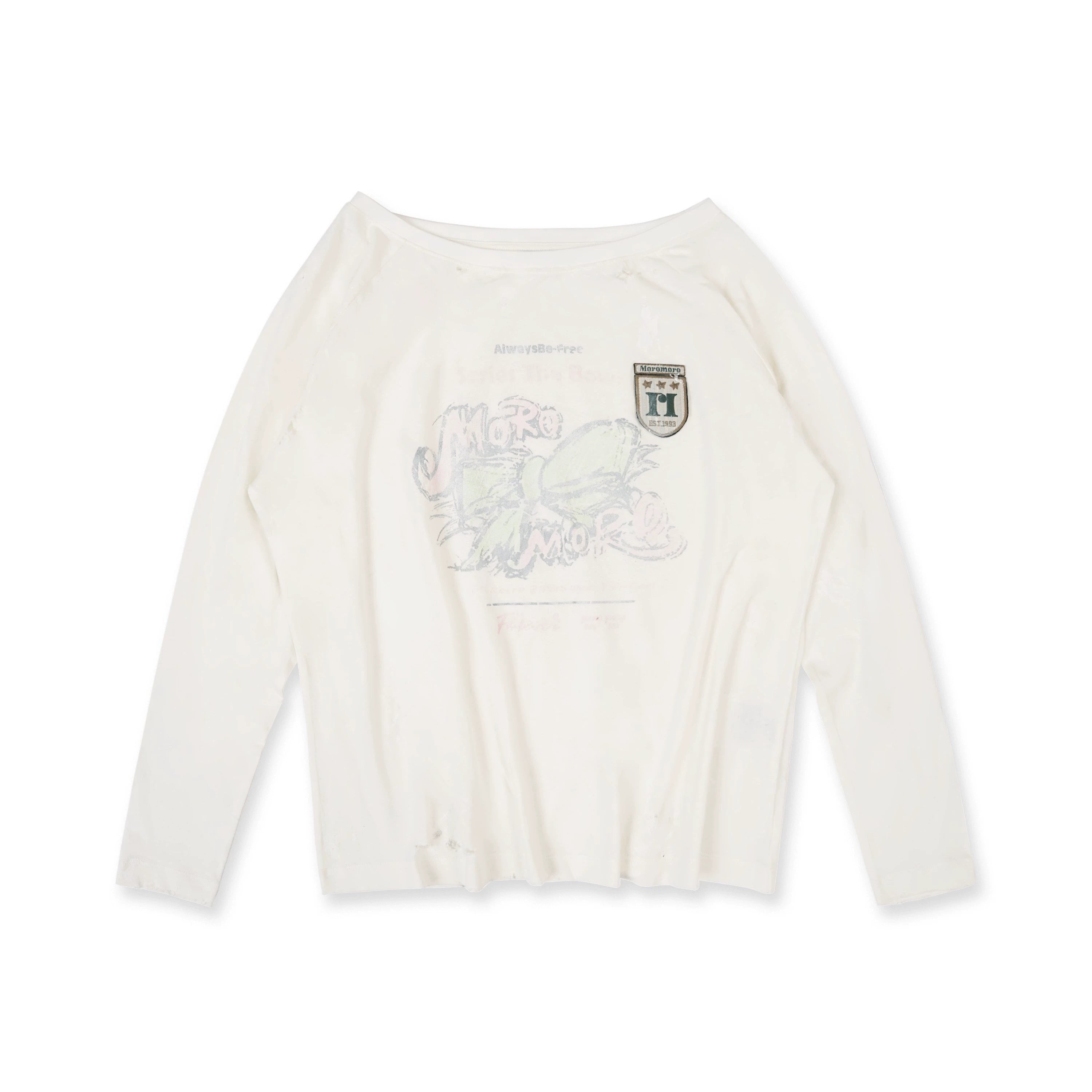 MoroMoro Vintage Bow Graphic Cotton Tee