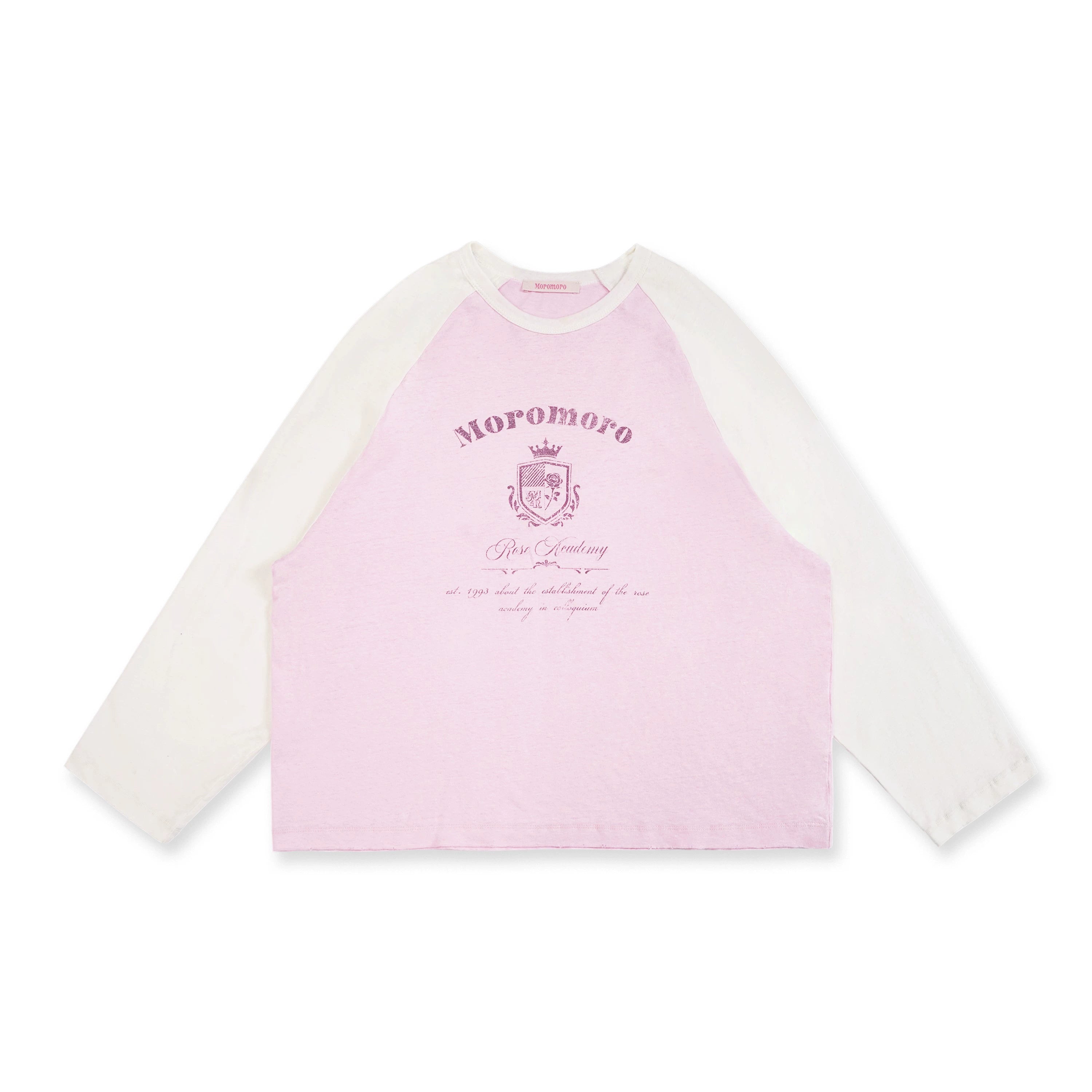 MoroMoro Vintage-Inspired Rose Print Long-Sleeved Tee