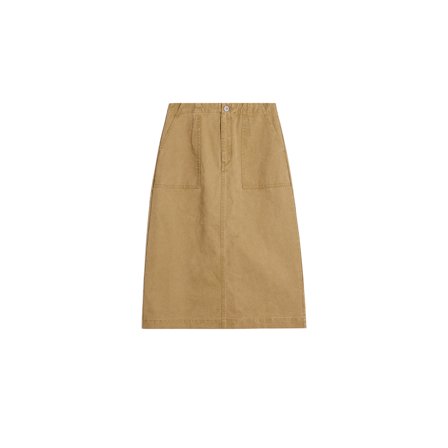 Alright Then Vintage Two-Tone Skirt with Large Pockets