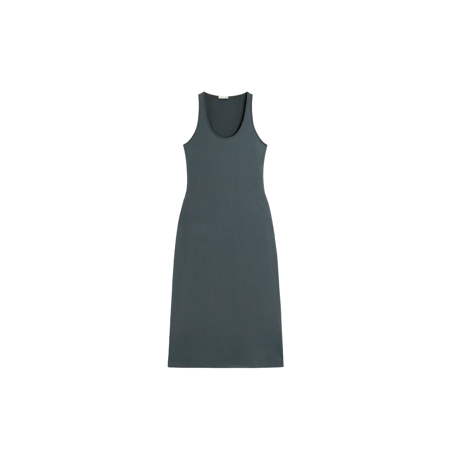 Alright Then Cotton U-Neck Elastic Waist Dress