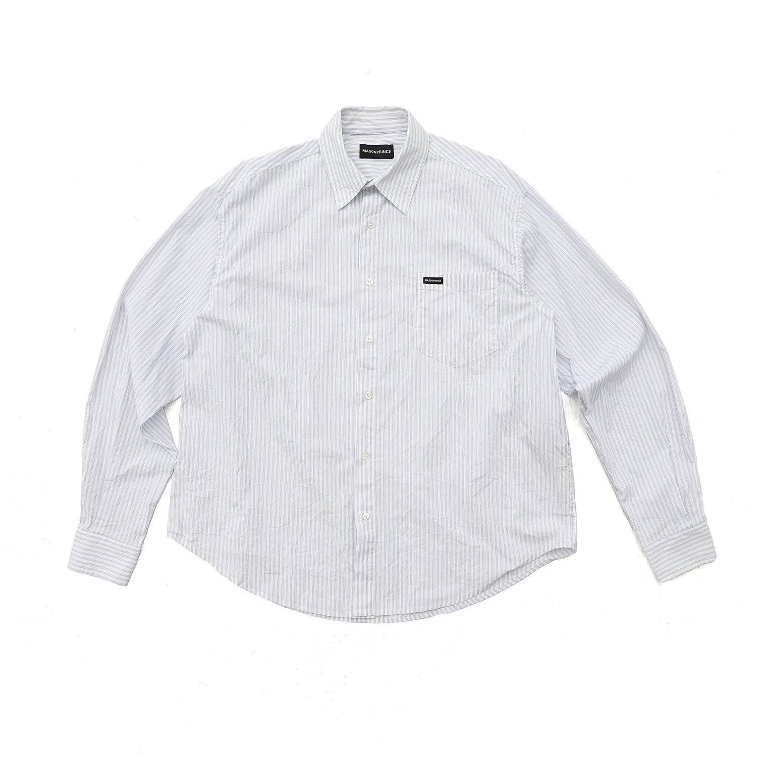 Mason Prince Summer Collection Light Blue Striped Shirt