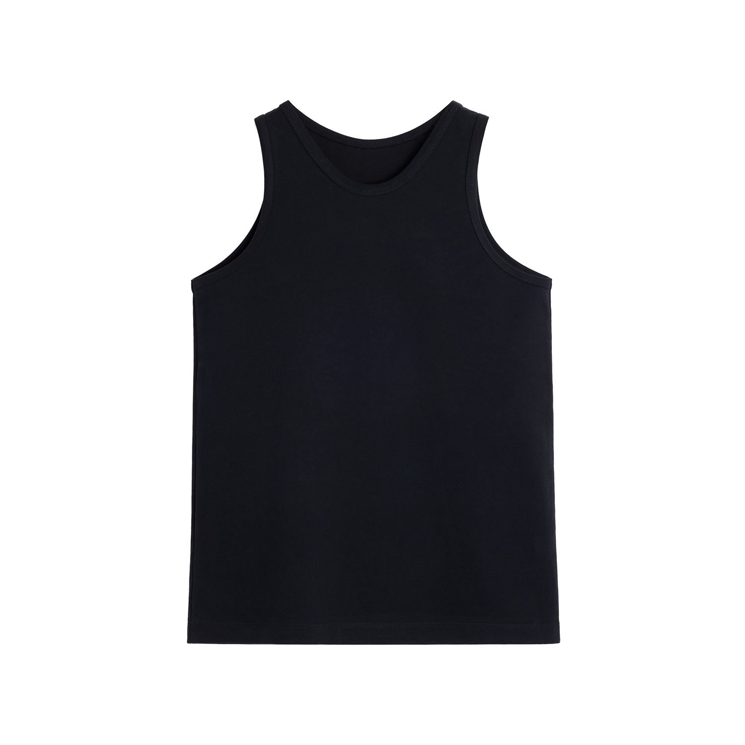 Alright Then Cotton Crew Neck Tank Top