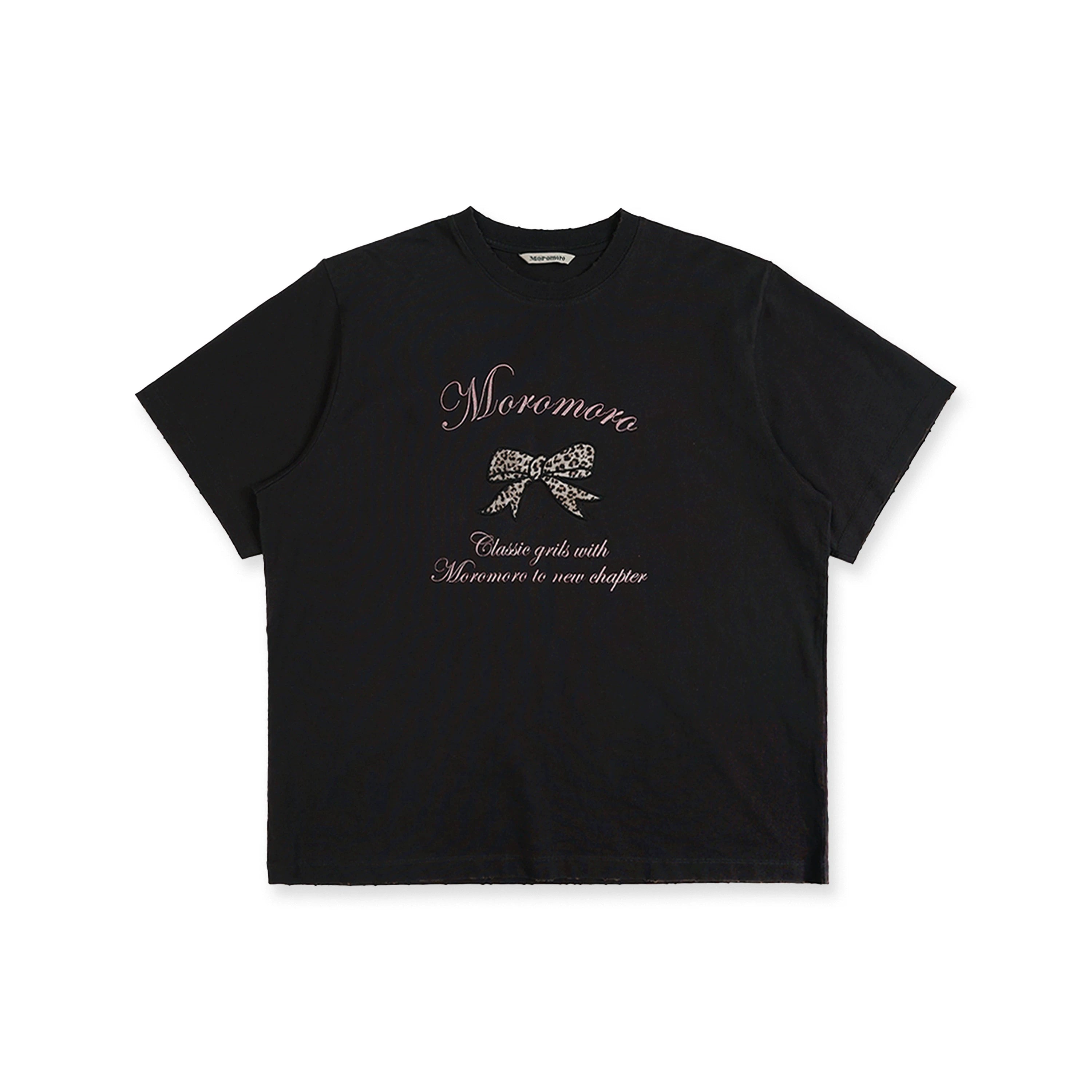 Moromoro Summer Retro Leopard Print T-Shirt for Women