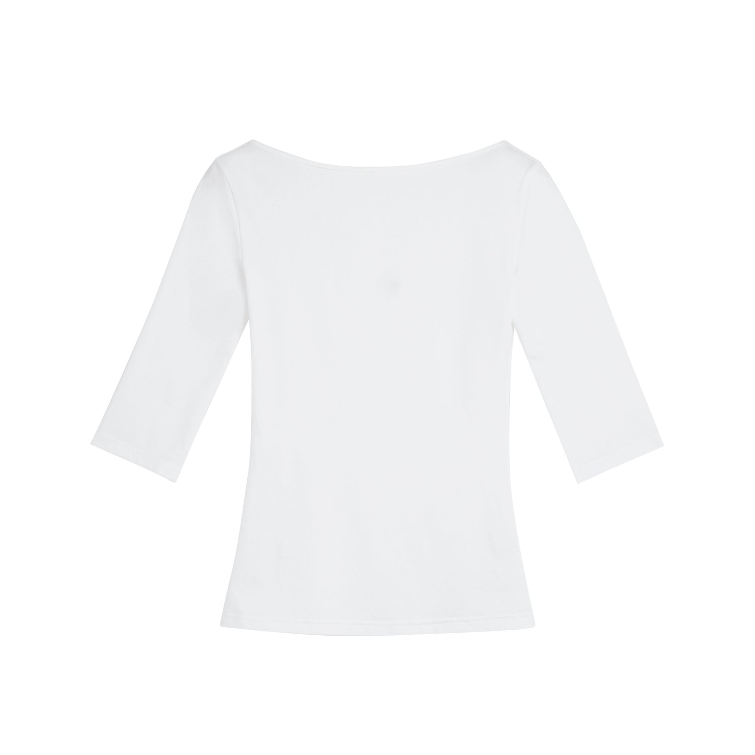 Alright Then Long-Staple Cotton Satin T-Shirt with Slimming Effect