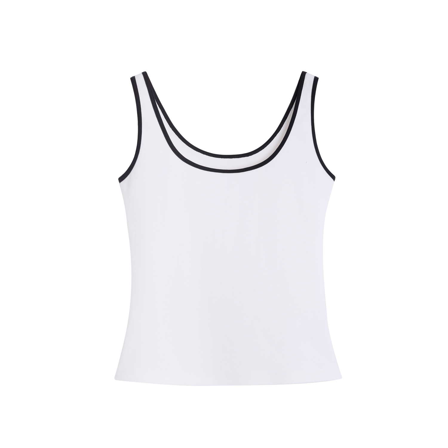 Alright Then Vintage Athletic Cotton U Neck Tank Top in Four Colors
