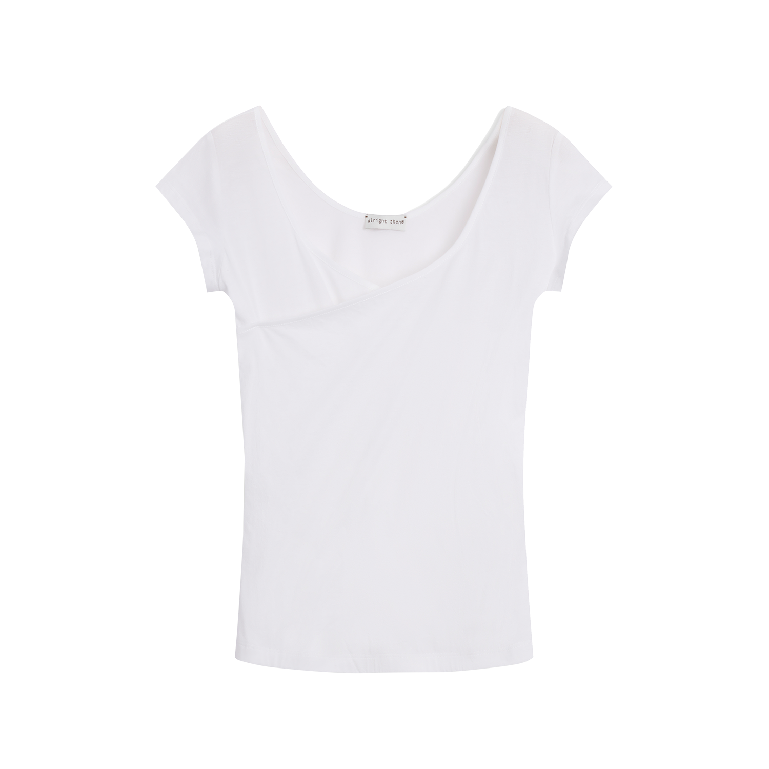 Alright Then Soft Cotton V-Neck T-Shirt in Three Colors