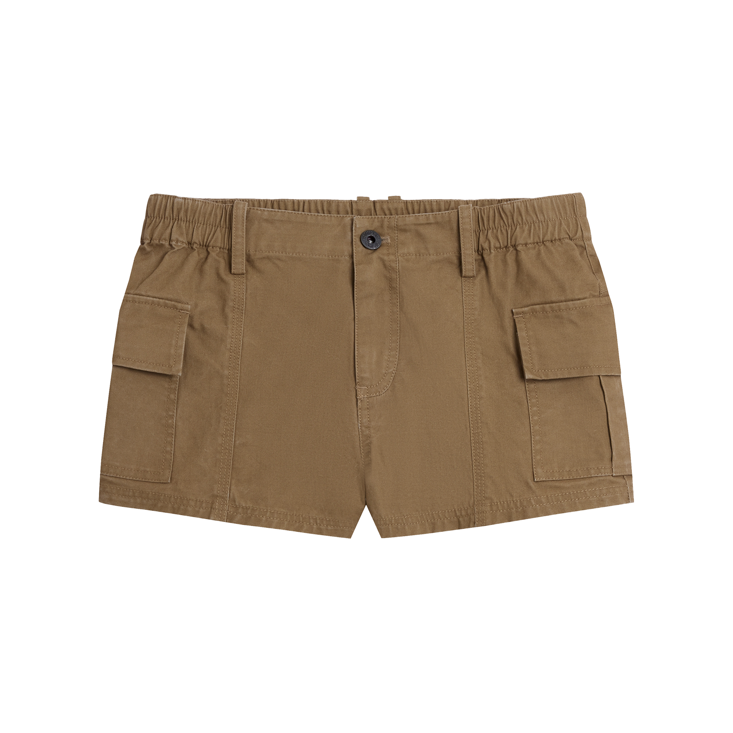 Alright Then Retro Cotton Hot Pants - Faded Wash