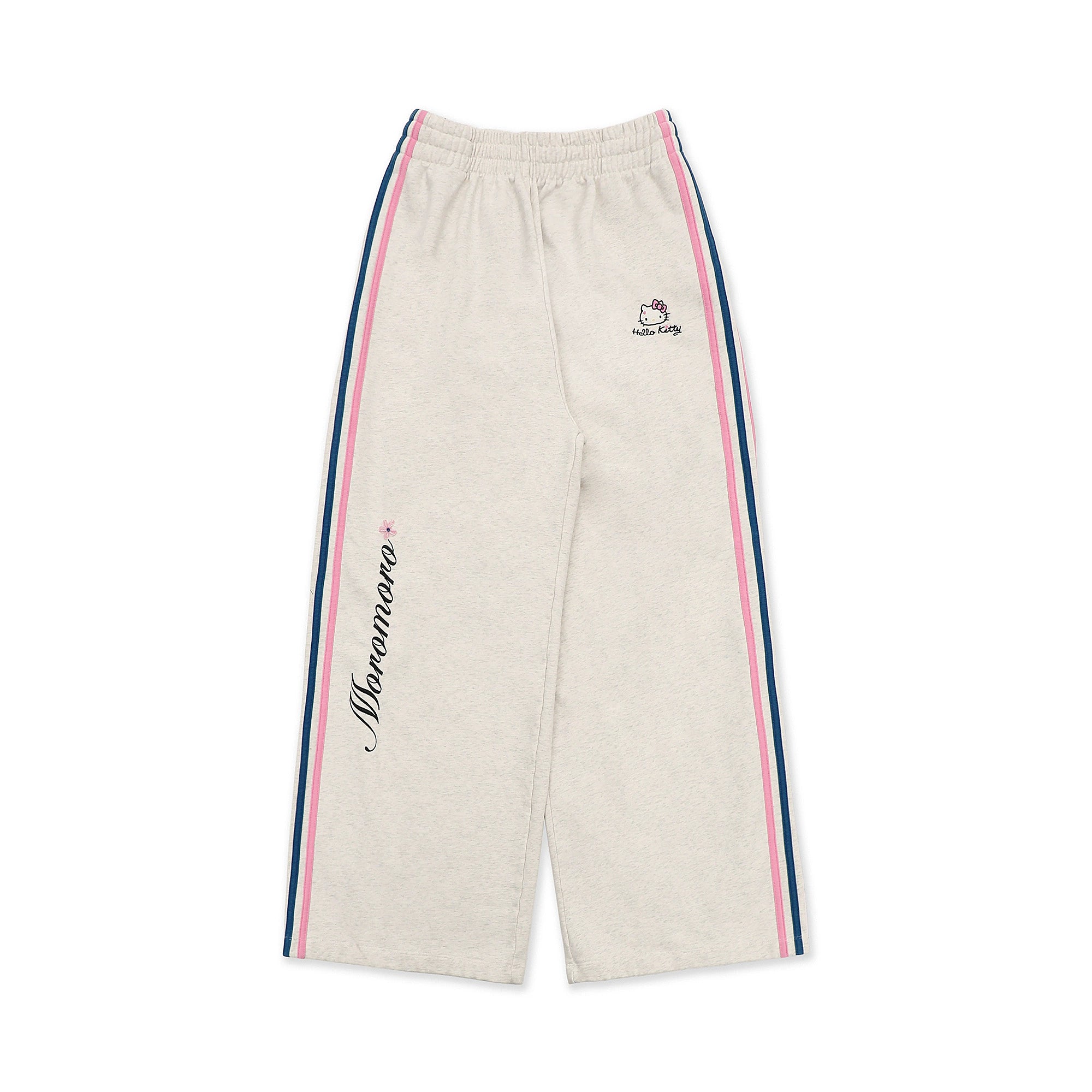 MoroMoro Hello Kitty Striped Embroidered Sweatpants