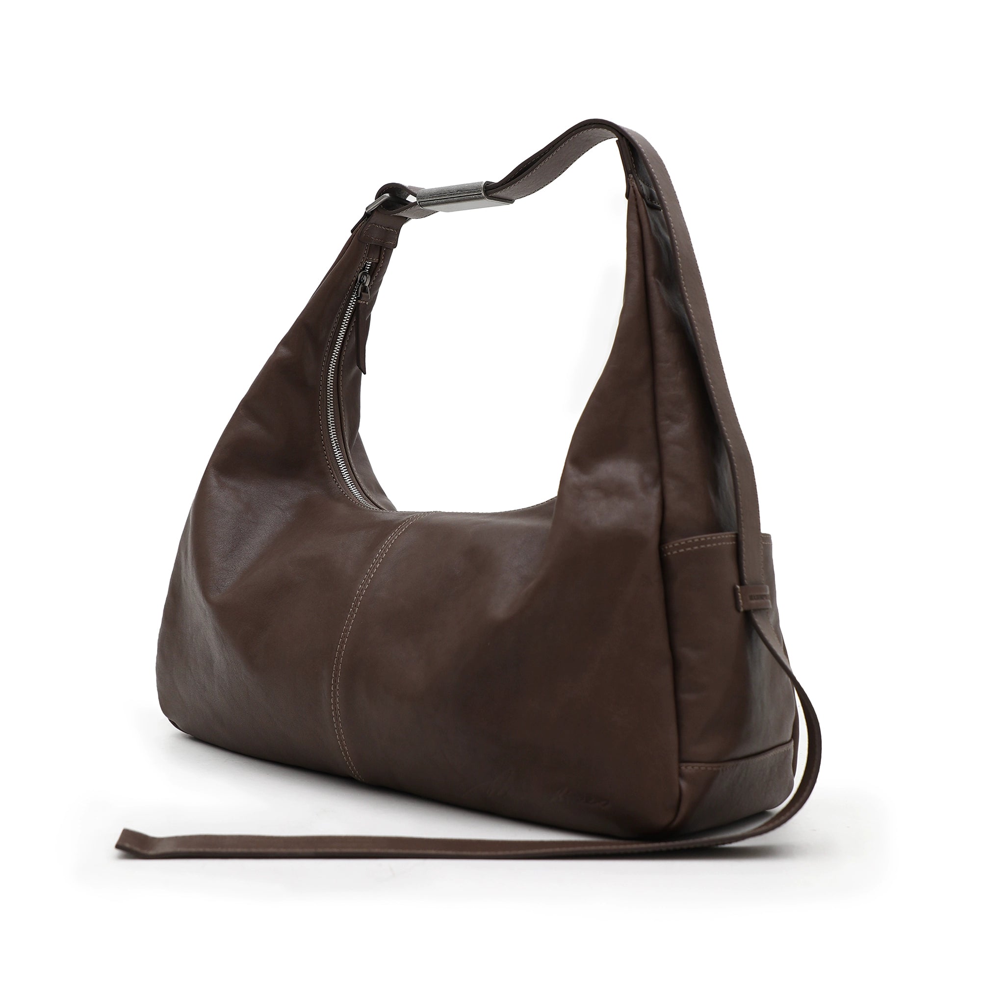 Mason Prince Vegetable Tanned Leather Dumpling Shoulder Bag