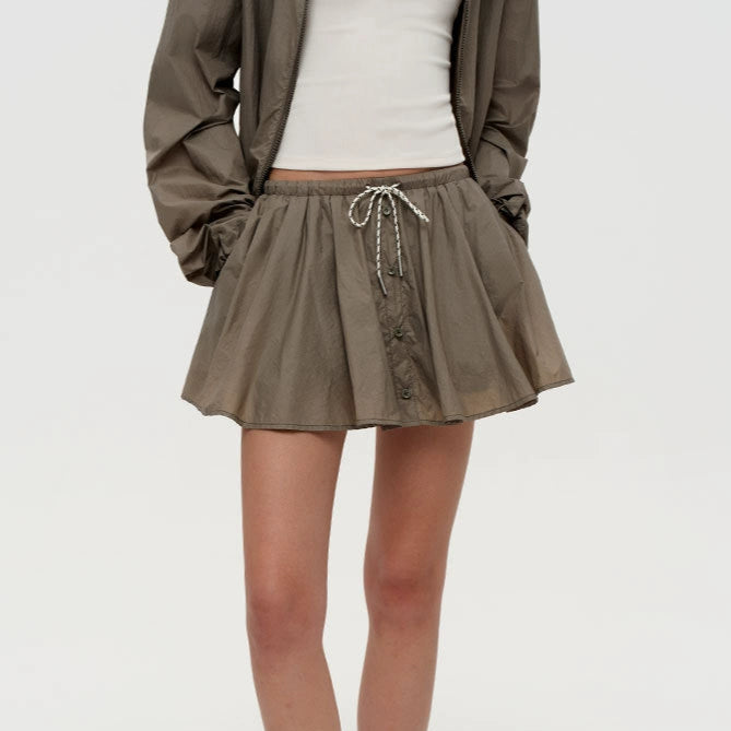 Puki Puki Lightweight Drawstring Skirt for Active Lifestyle