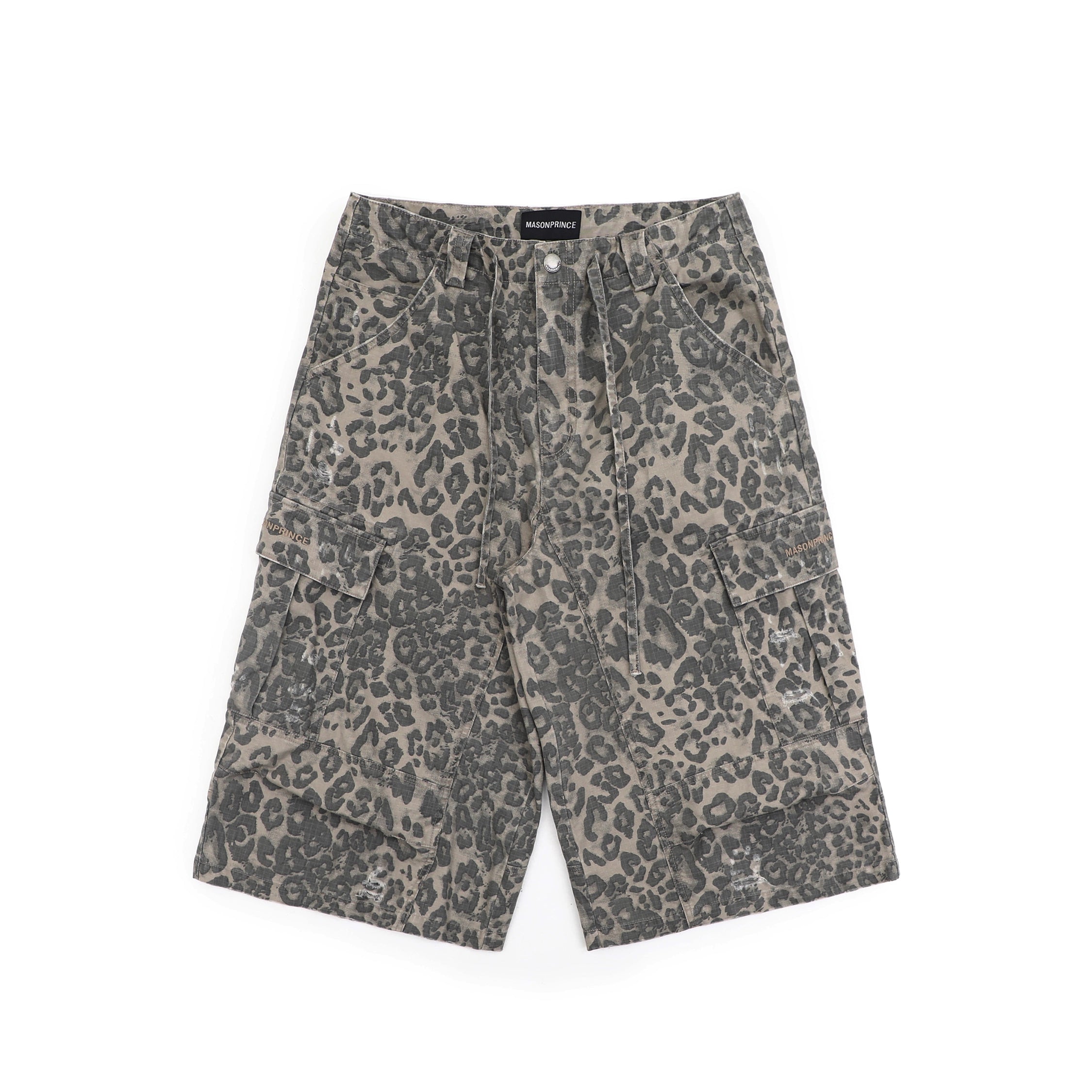 Mason Prince Customized High Density Dark Check Leopard Print Workwear Pants