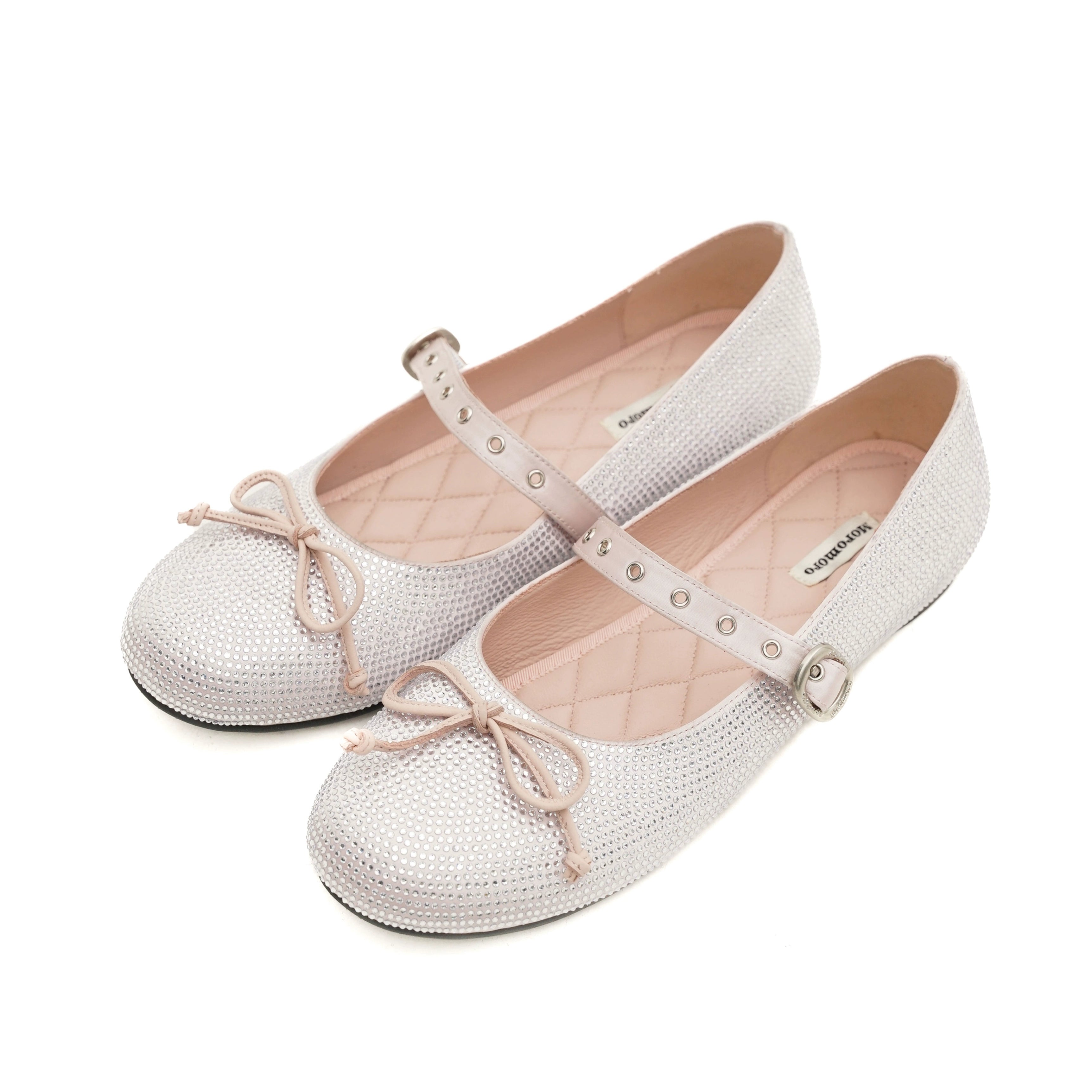 MoroMoro Starlight Flash Retro Ballet Flats with Bow