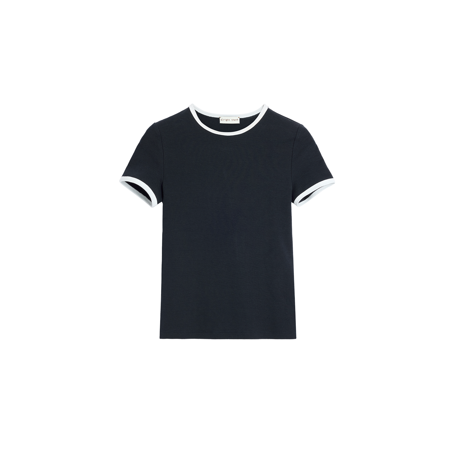 Alright Then Colorful Cotton Waffle Round Neck T-Shirt