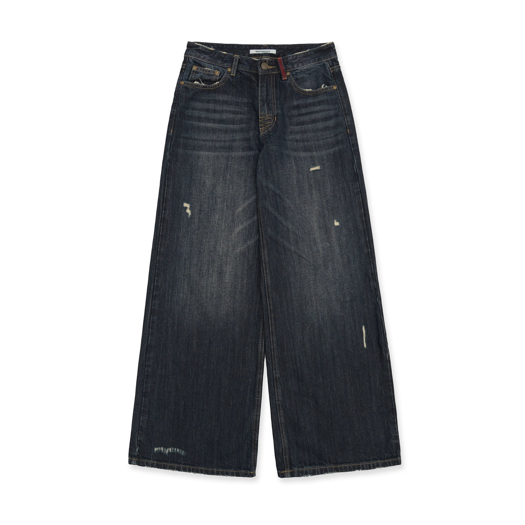 MoroMoro Vintage Cat Whiskers Oversized Jeans for Women