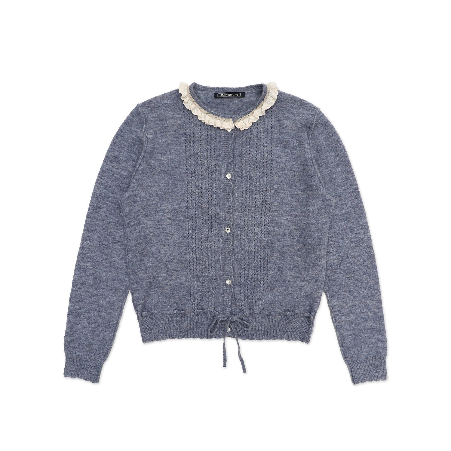 MoroMoro Knit Sweater with Lace Detailing