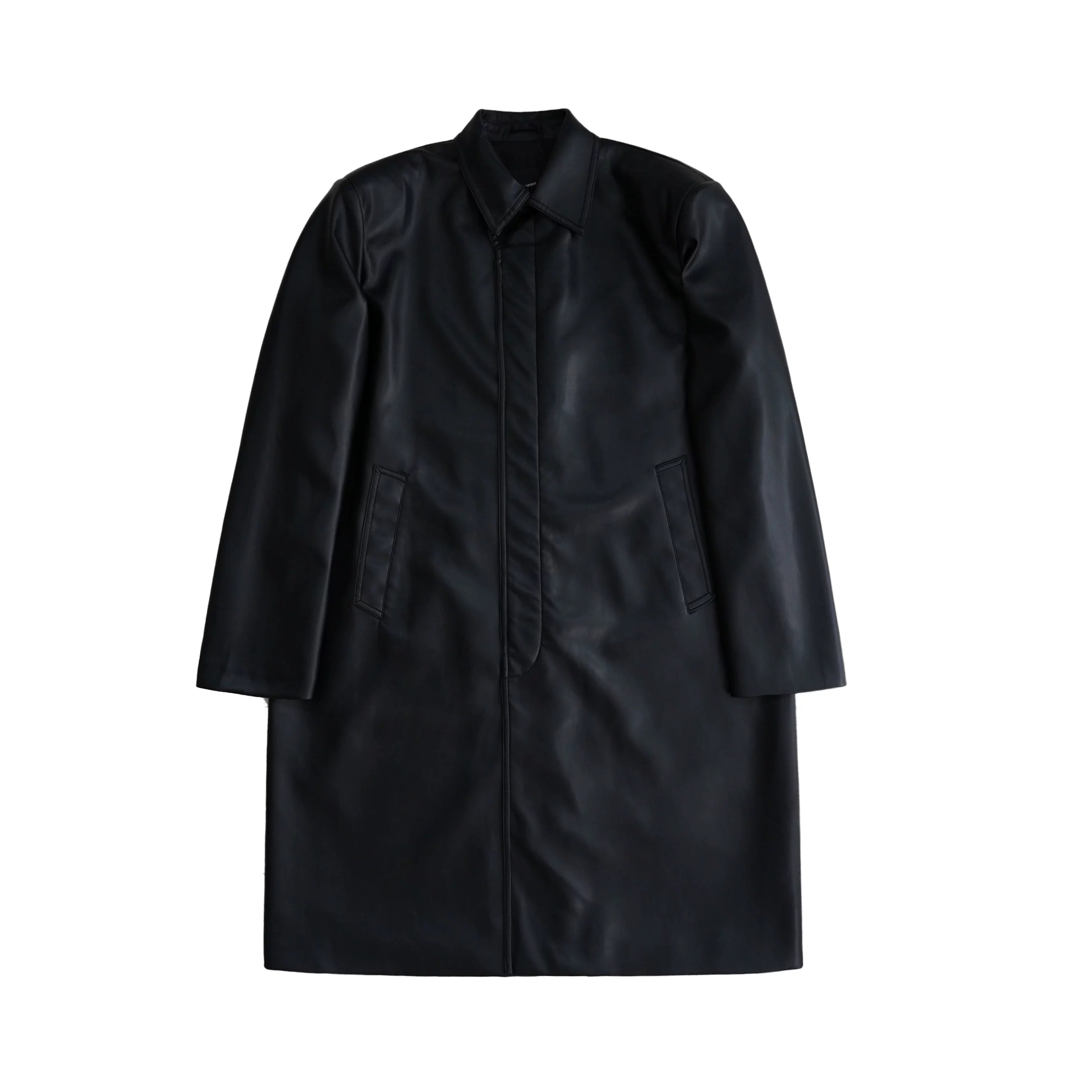 Mason Prince Classic Black Leather 4-Piece Suit Set