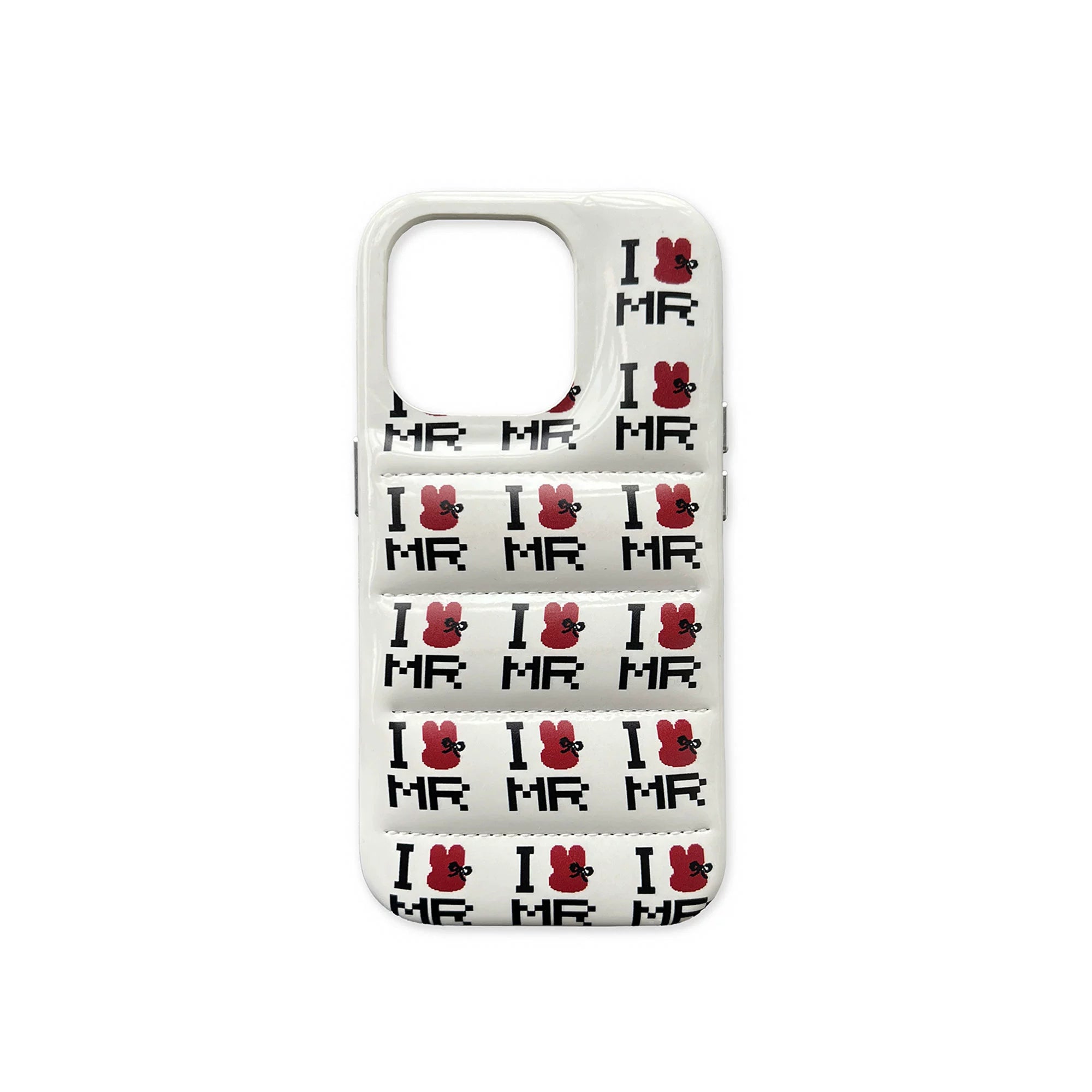 MoroMoro Retro Mosaic Black & Red Rabbit Print Phone Case