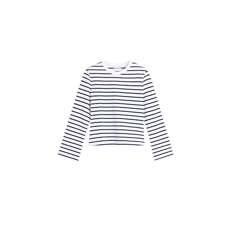 Alright Then Classic Striped Cotton T-Shirt