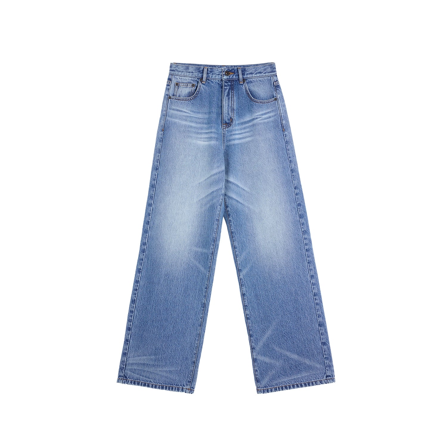Alright Then High-Waist Loose Straight Denim Pants