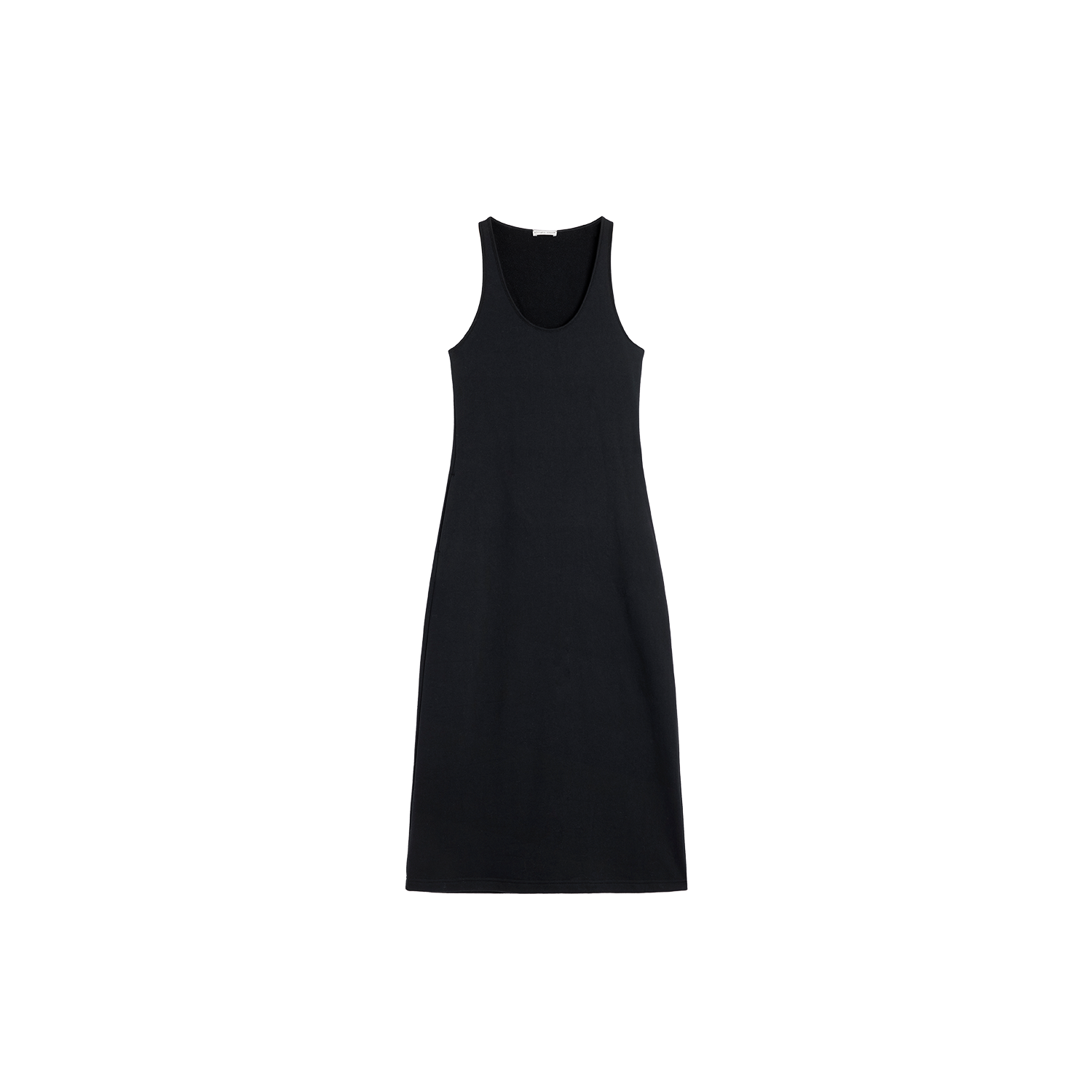 Alright Then Cotton U-Neck Elastic Waist Dress