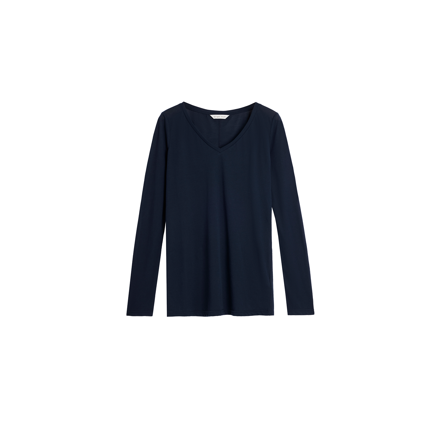 Alright Then Casual Multicolor V-Neck Long Sleeve T-Shirt