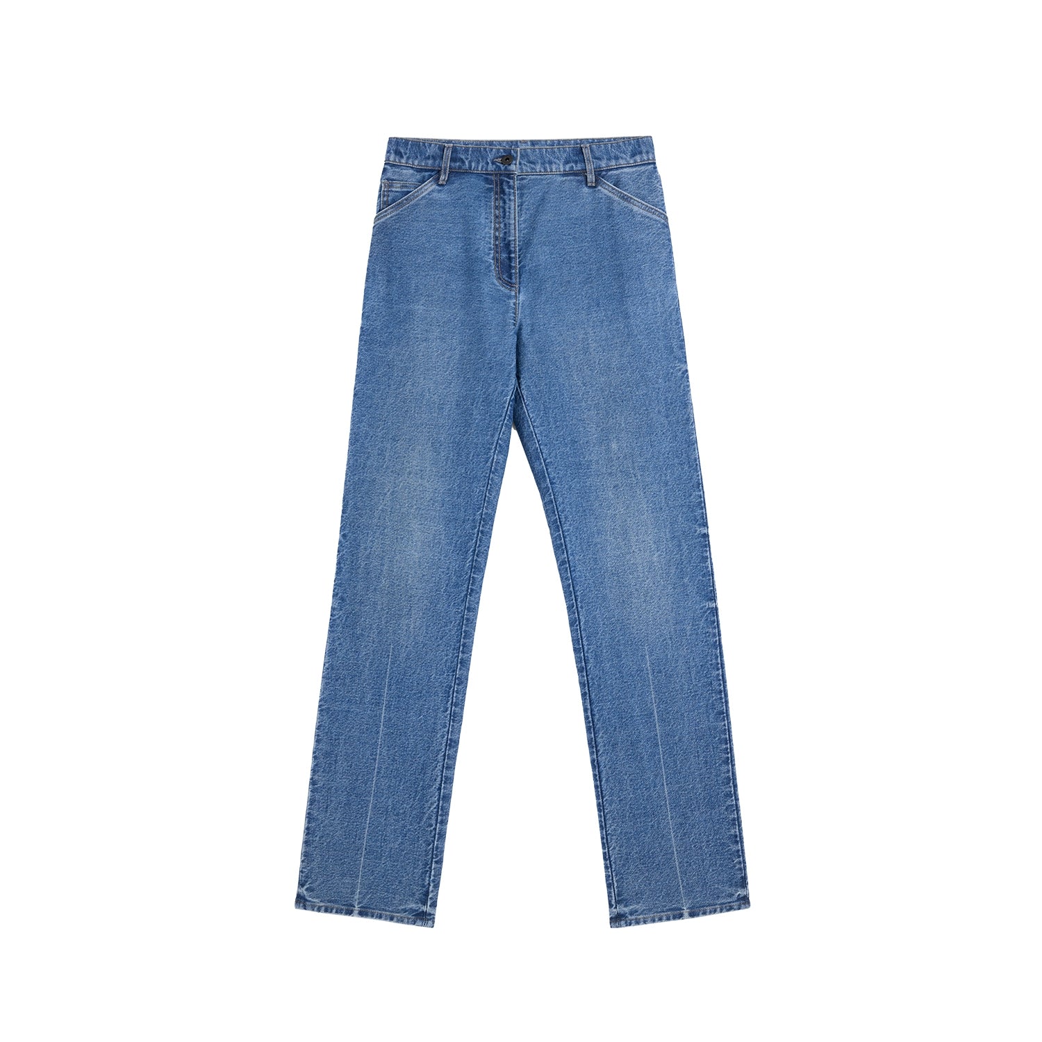 Alright Then Vintage White Mid-Low Rise Jeans