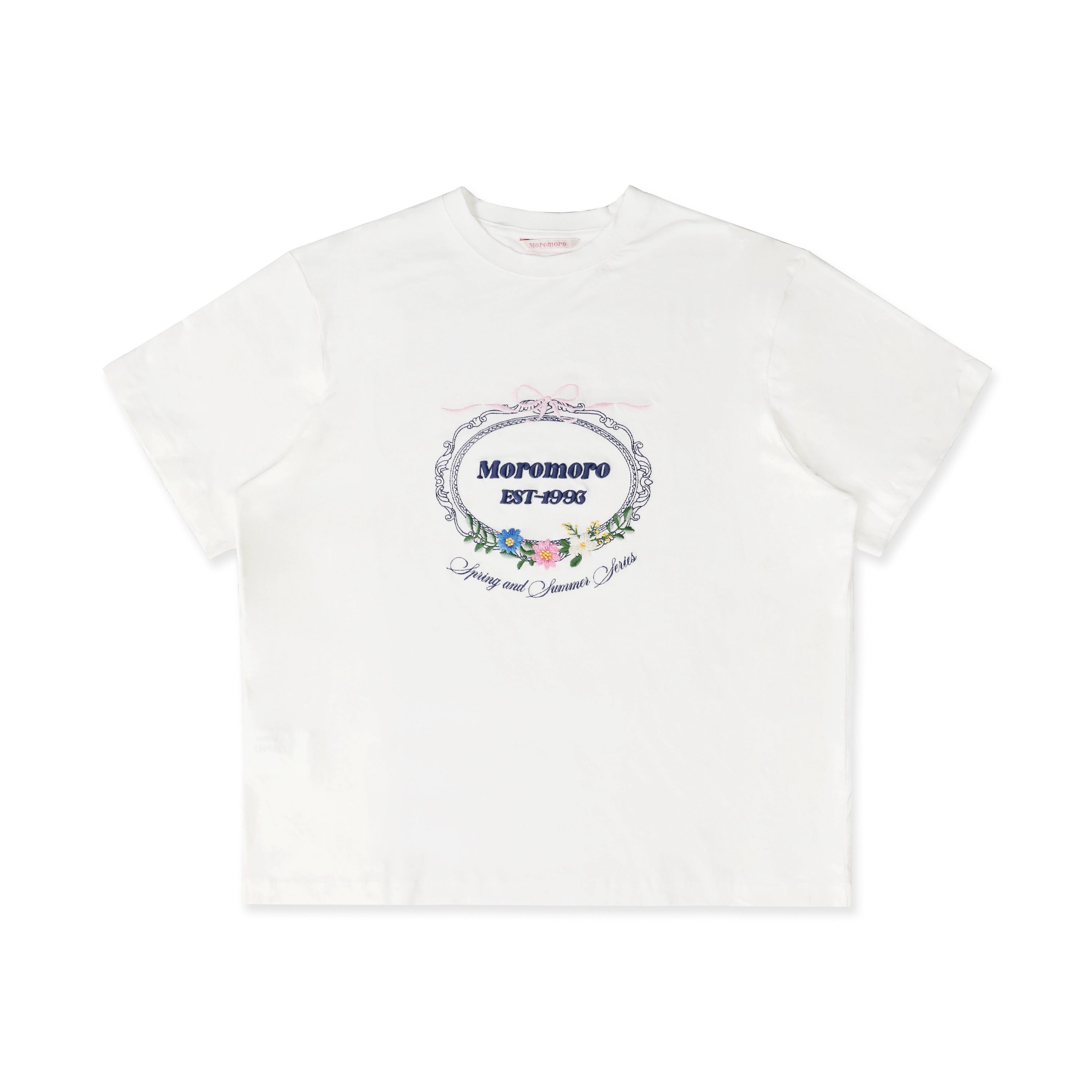 MoroMoro Floral Embroidered Casual T-Shirt for Women