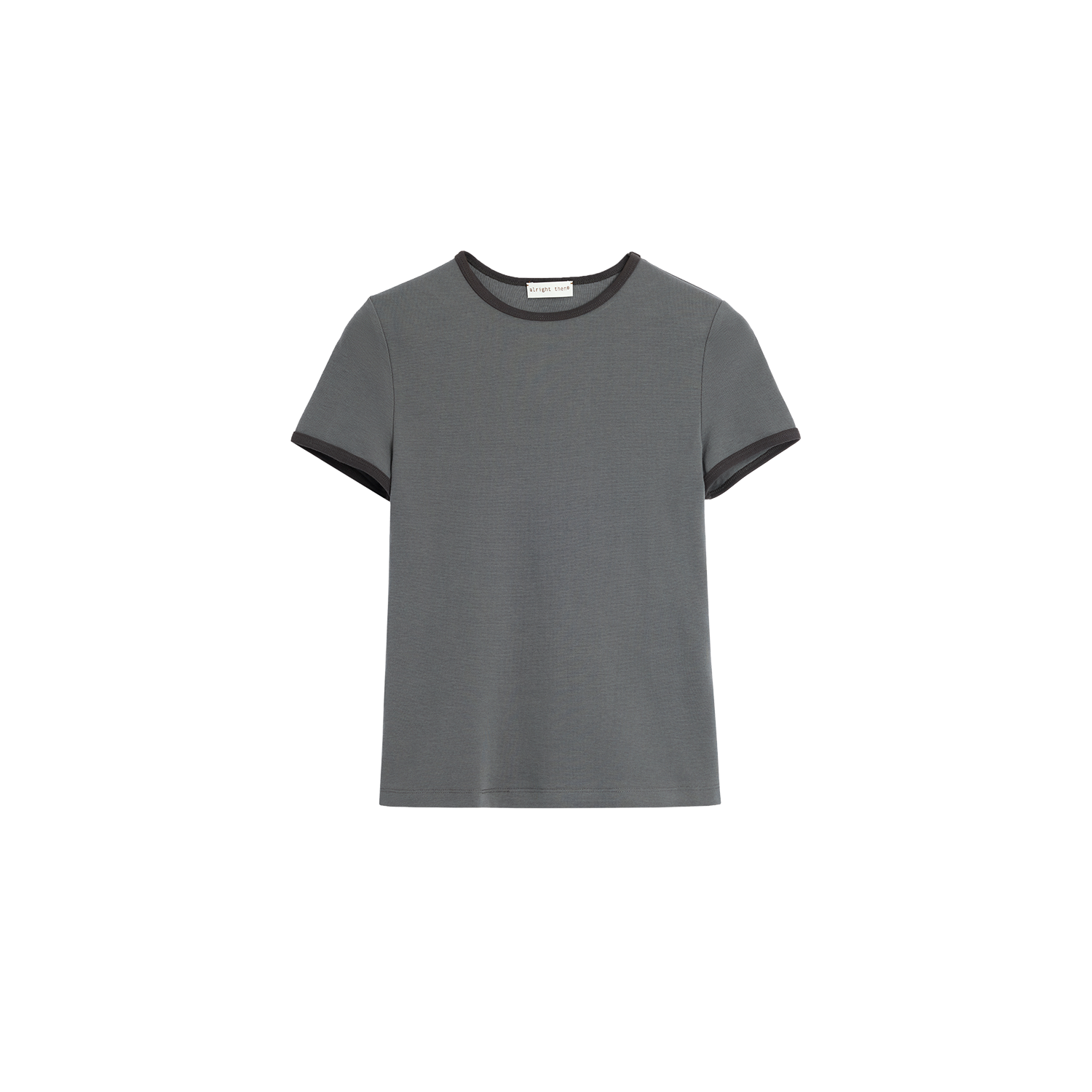 Alright Then Colorful Cotton Waffle Round Neck T-Shirt