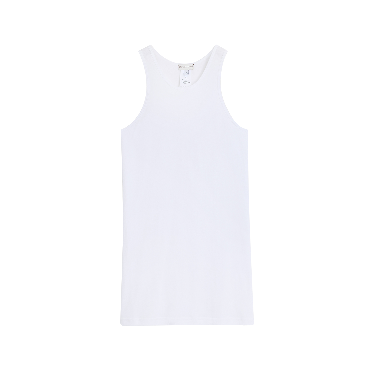 Alright Then Summer Multicolor Cotton Peplum Tank Top