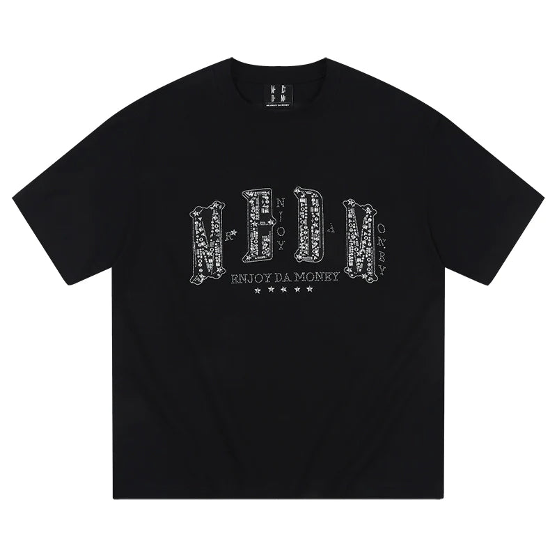 MEDM Retro Graphic Loose Fit Tee for Summer