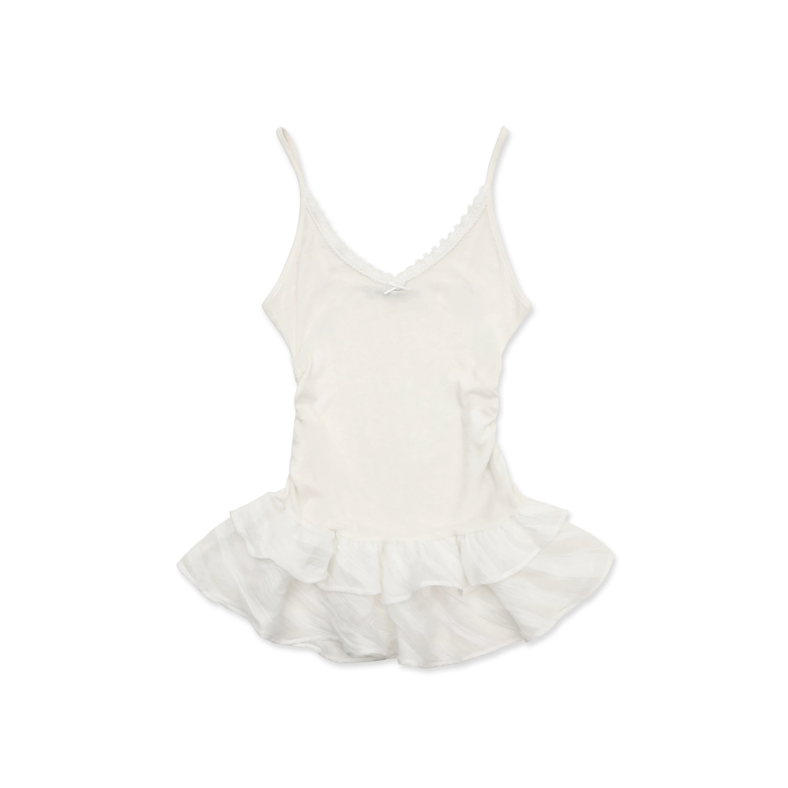 MoroMoro Women's Tencel Wool Ruffle Camisole