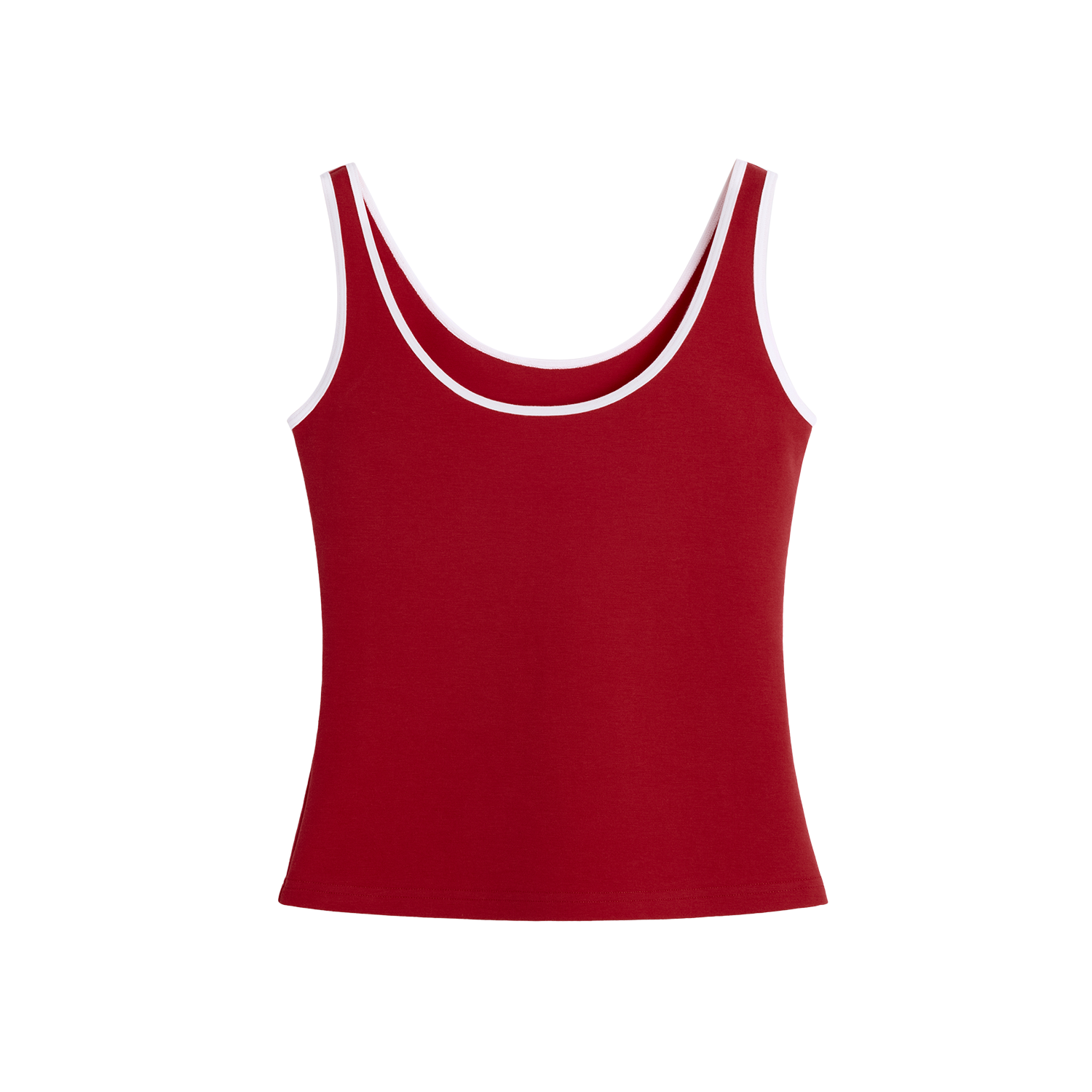 Alright Then Vintage Athletic Cotton U Neck Tank Top in Four Colors