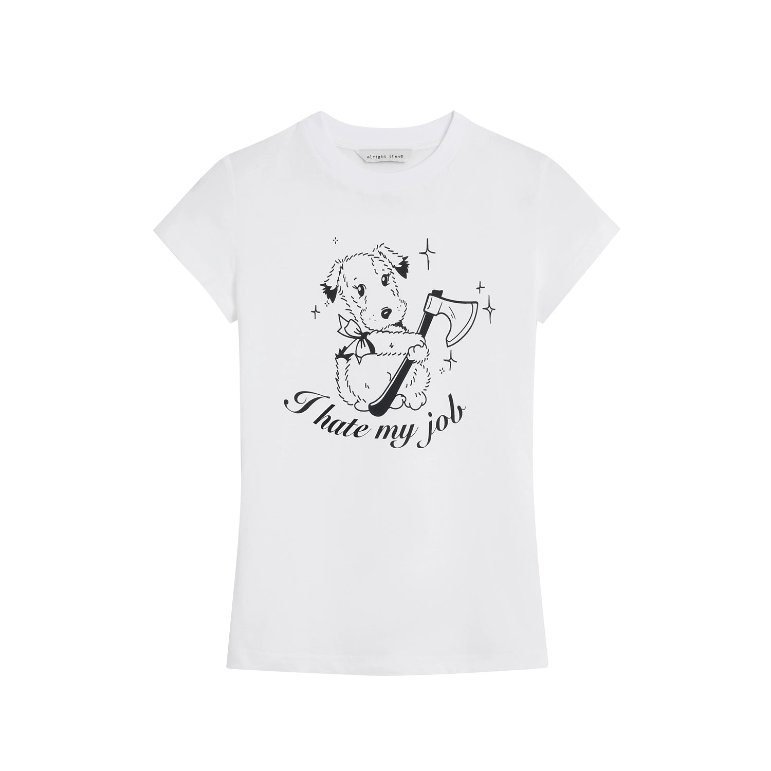 Alright Then Cotton Square Tee - Love or Hate