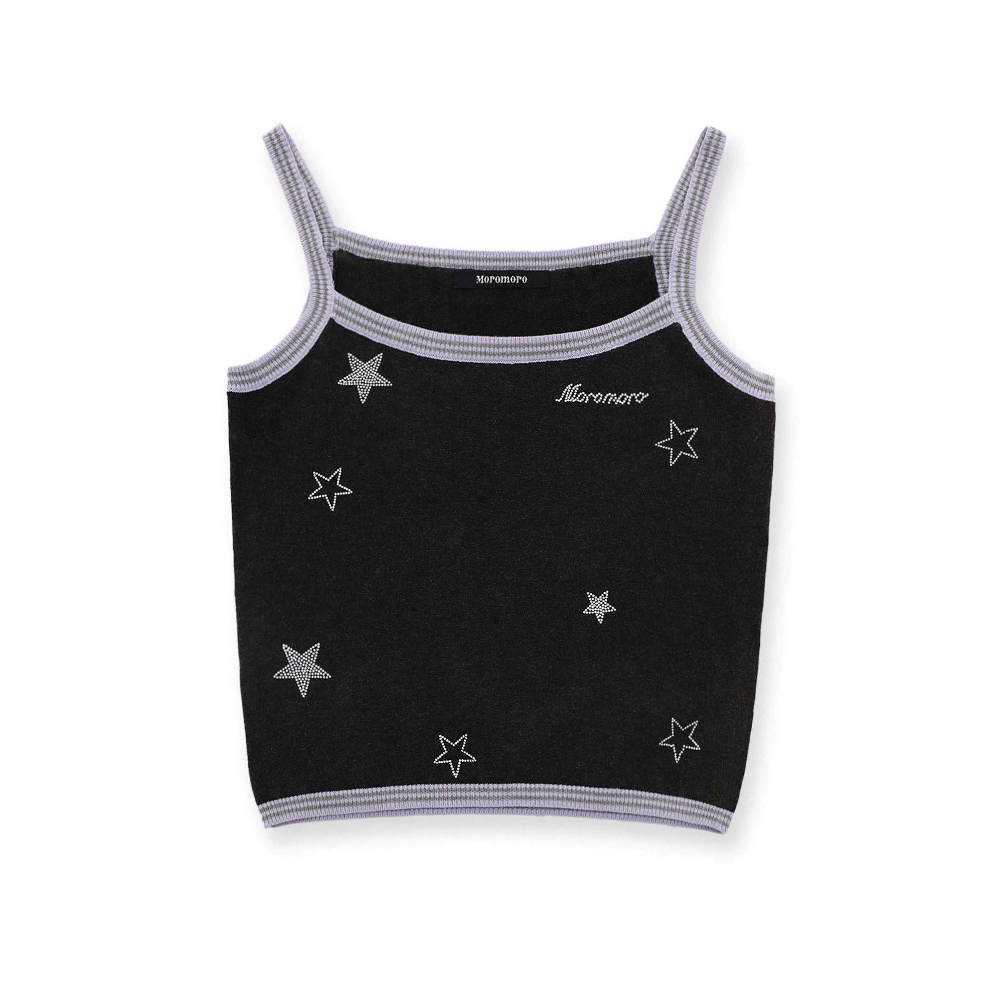 MoroMoro Stars Rhinestones Colorful Stripes Series Top for Women