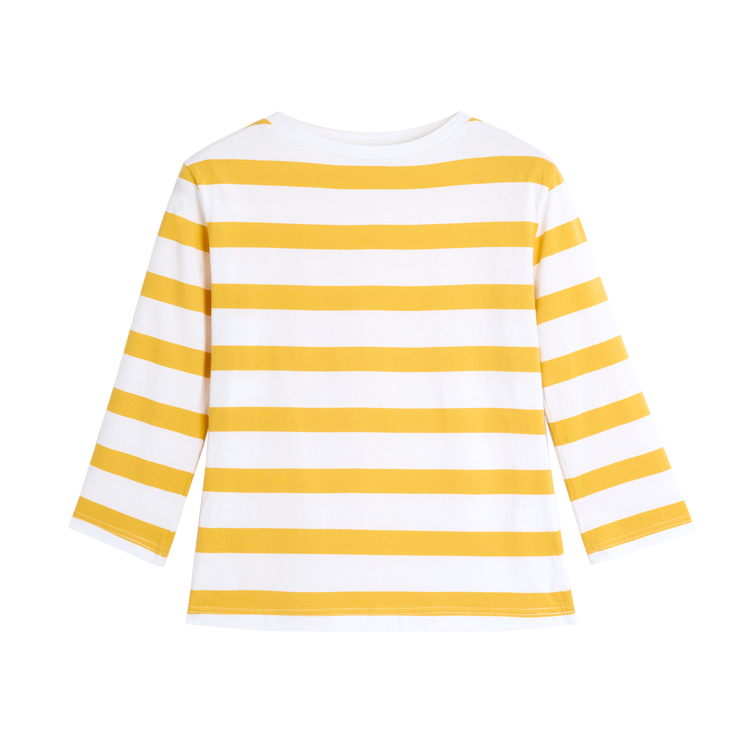 Alright Then Stripe Cotton Boat Neck T-Shirt