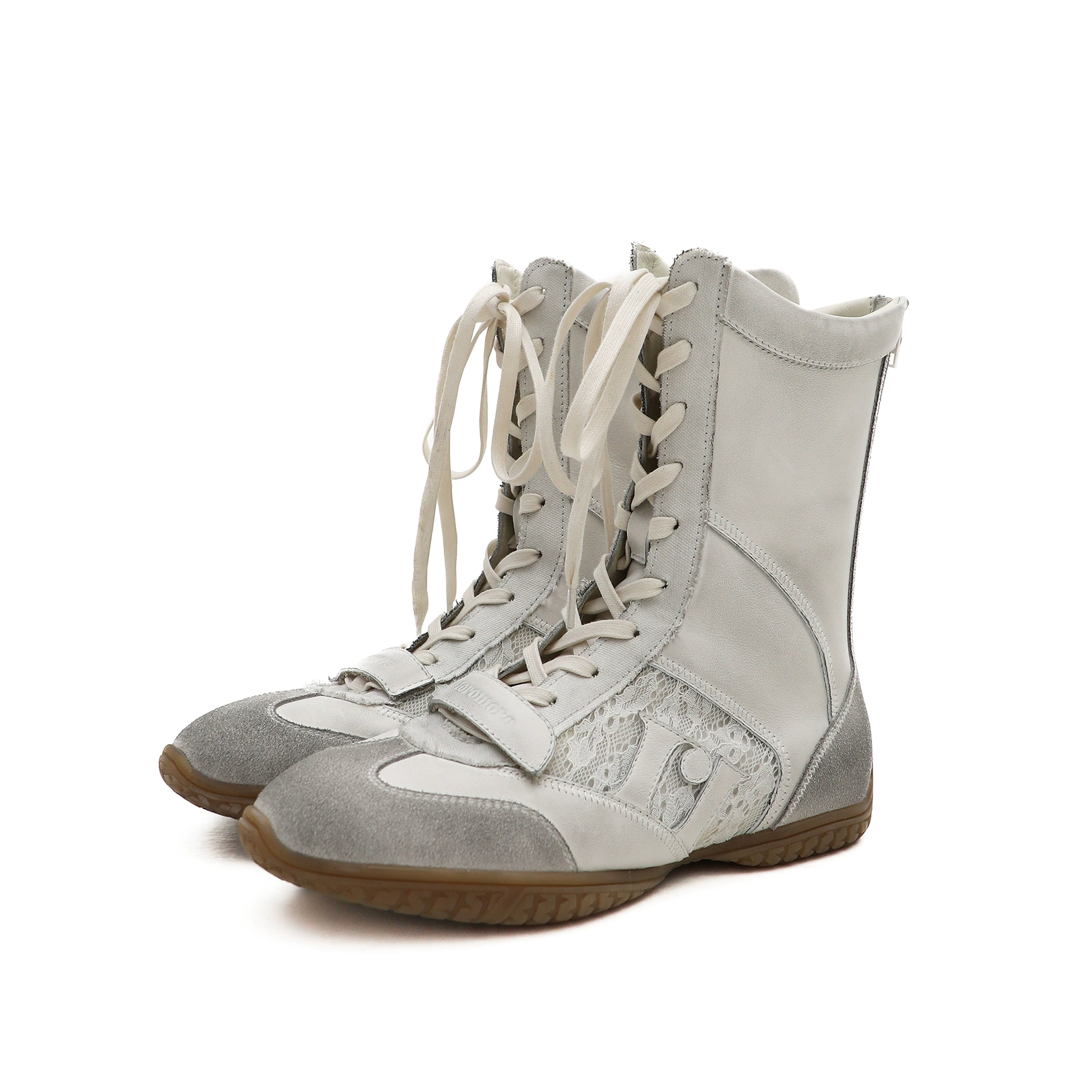 MoroMoro Retro Functional Lace Design Boxing Boots