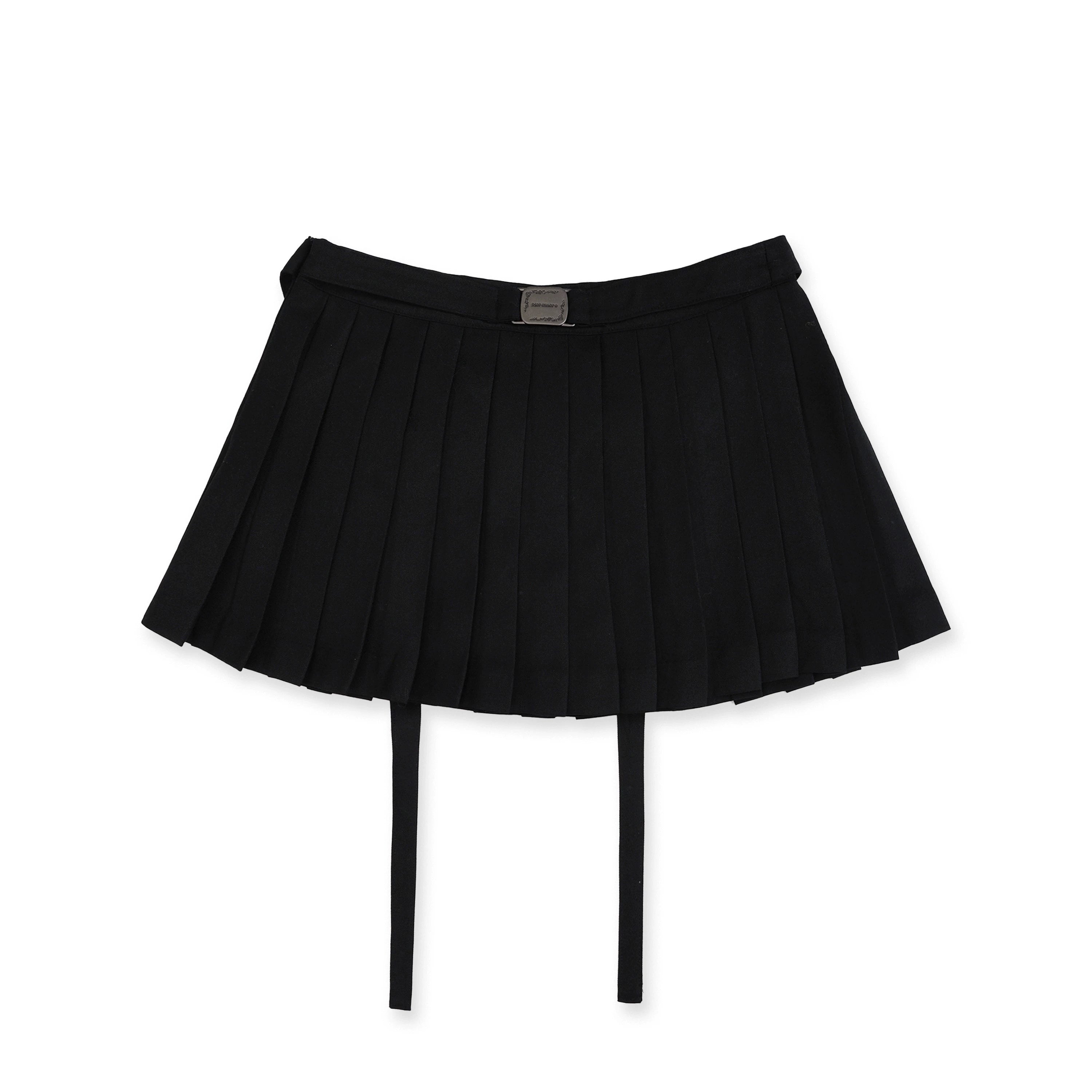 MoroMoro Vintage Pleated Skirt with Safety Pants for Women