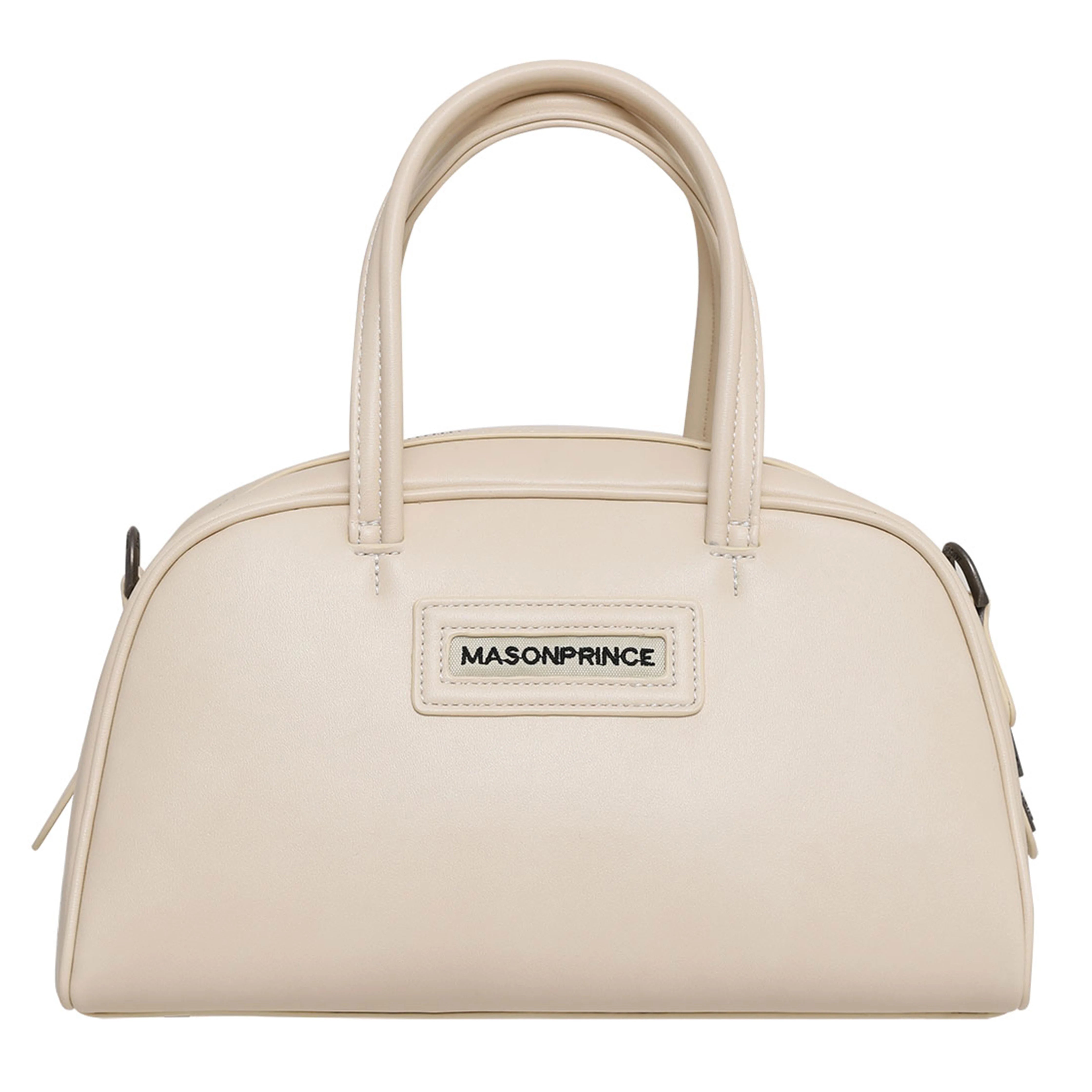 Mason Prince Stylish Retro Genderless Leather Bowling Bag
