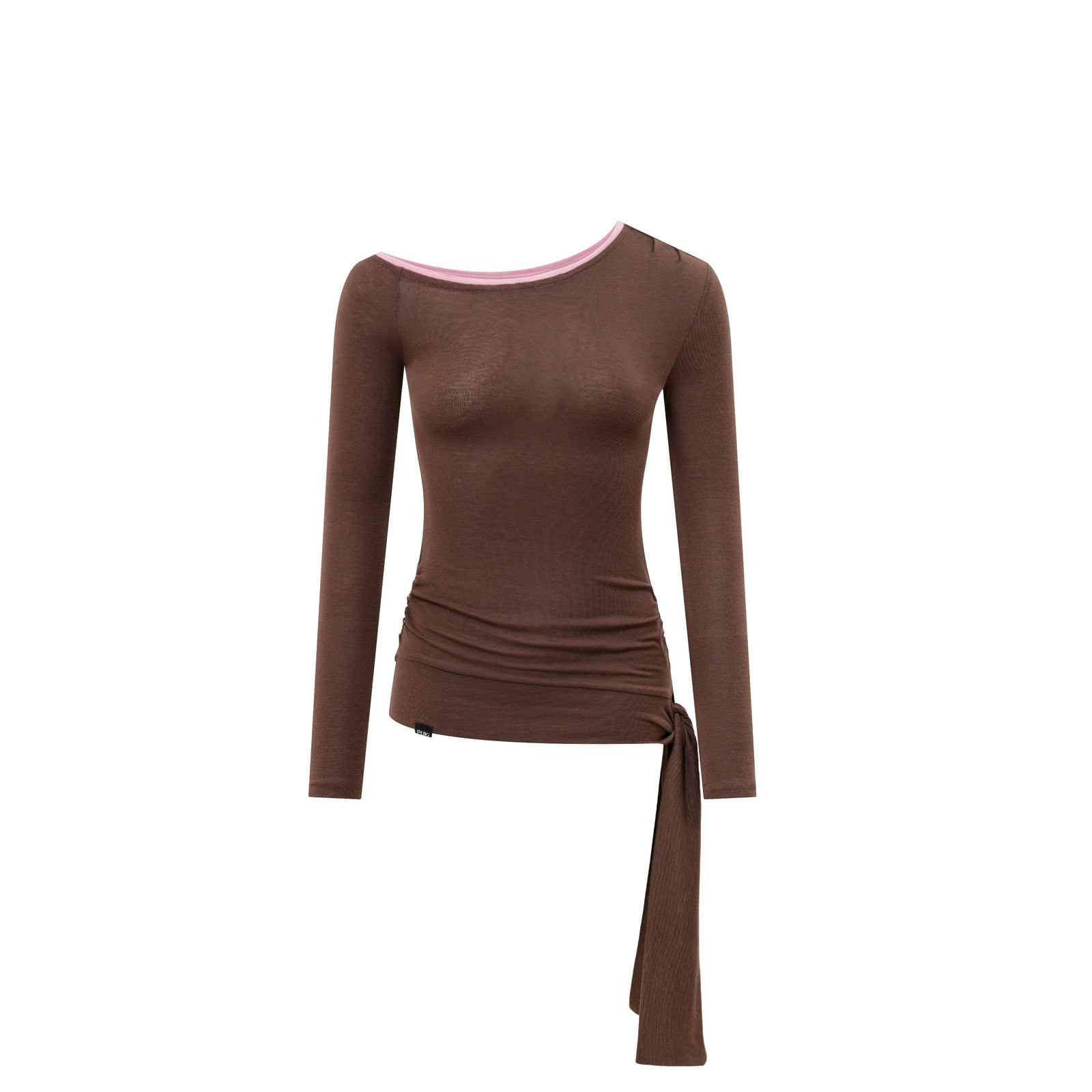 Puki Puki Flounce Ruffle Slim Fit Top in Multiple Shades