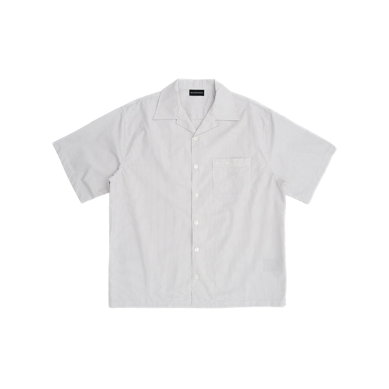Mason Prince Casual Stripe Short/Long Sleeve Shirts