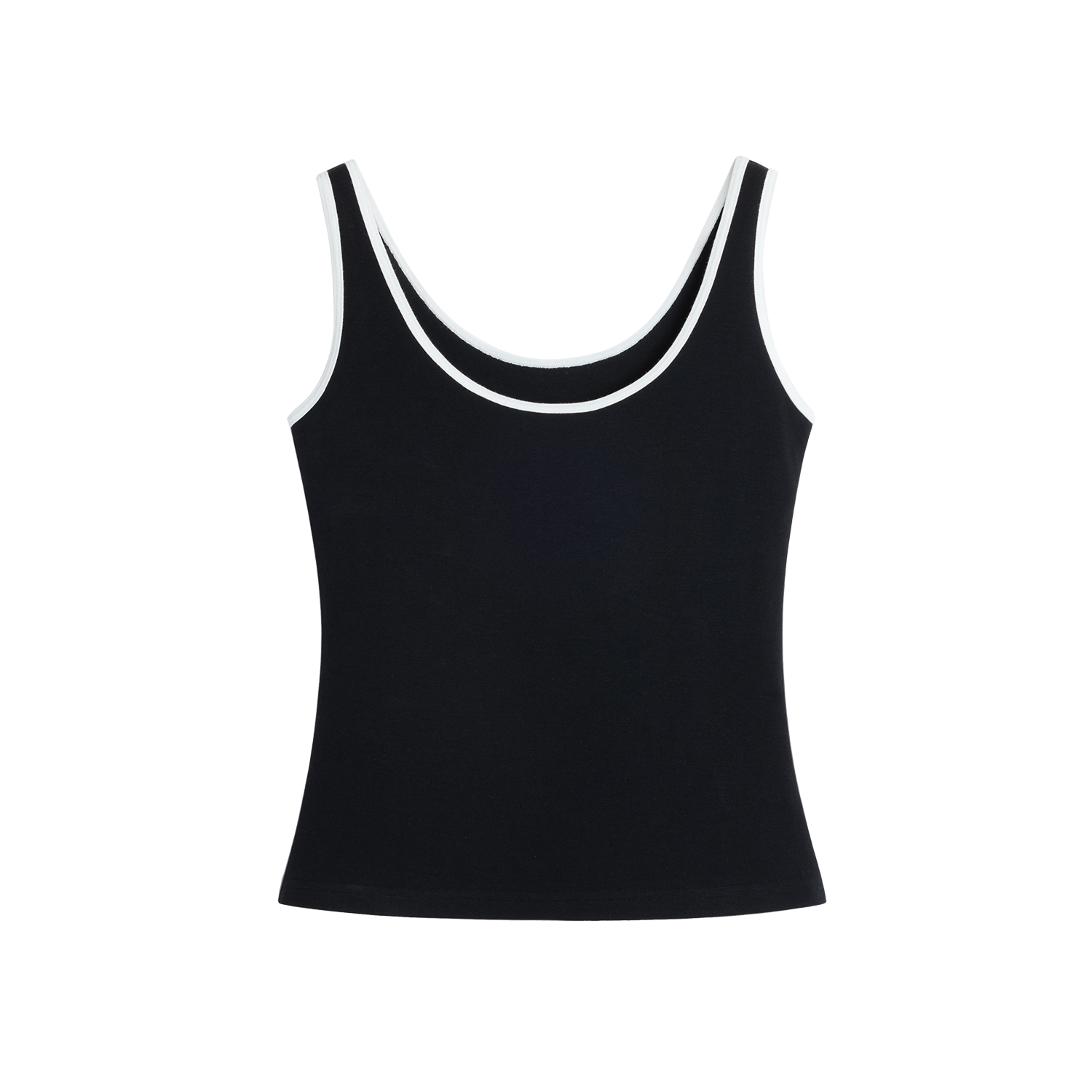 Alright Then Vintage Athletic Cotton U Neck Tank Top in Four Colors
