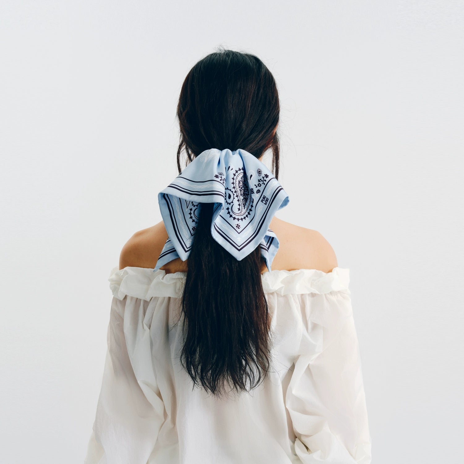 Puki Puki Vintage Plaid Floral Scarf Band