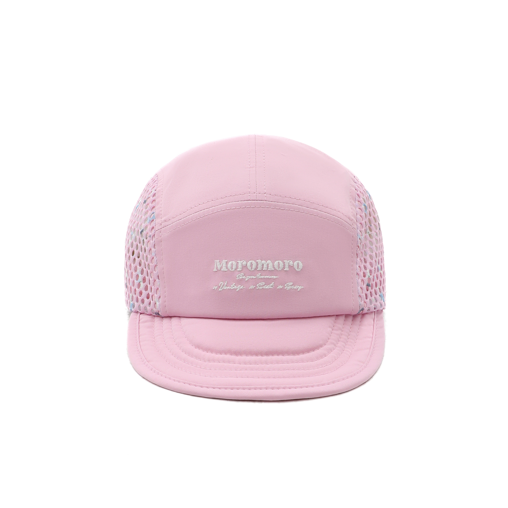 MoroMoro Lightweight Pink Mesh Hat with Cute Rabbit Print