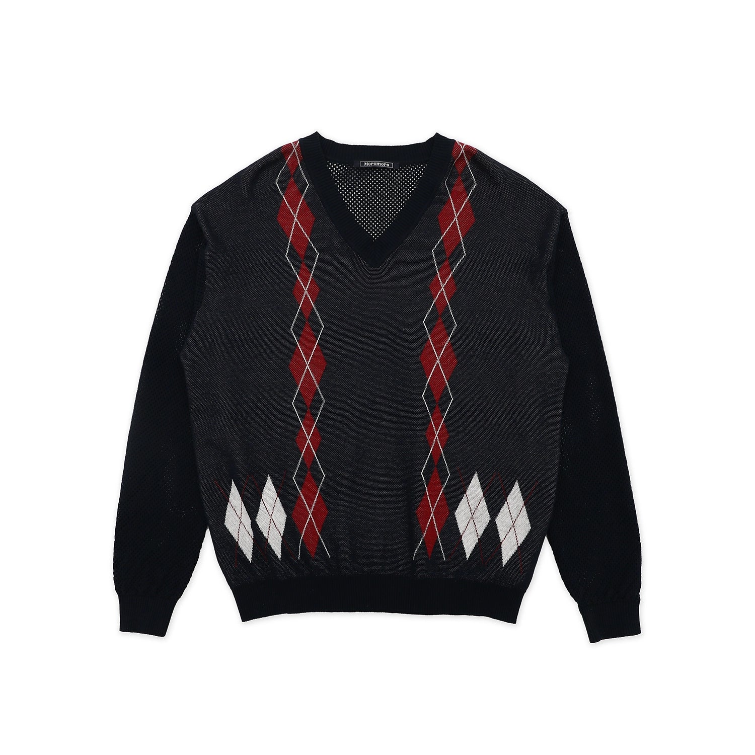 MoroMoro Argyle Patterned Knit Sweater & Polo