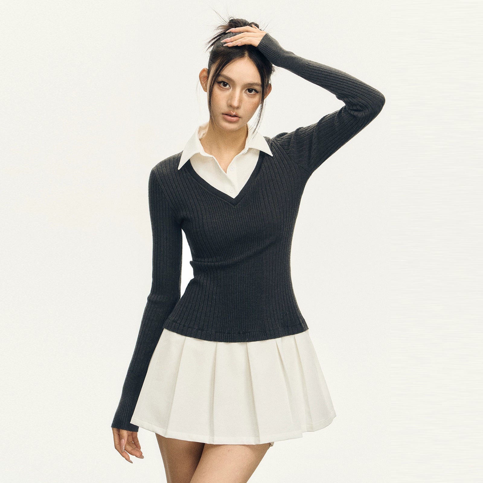Ariseism Vintage-Inspired Knit Sweater for Women