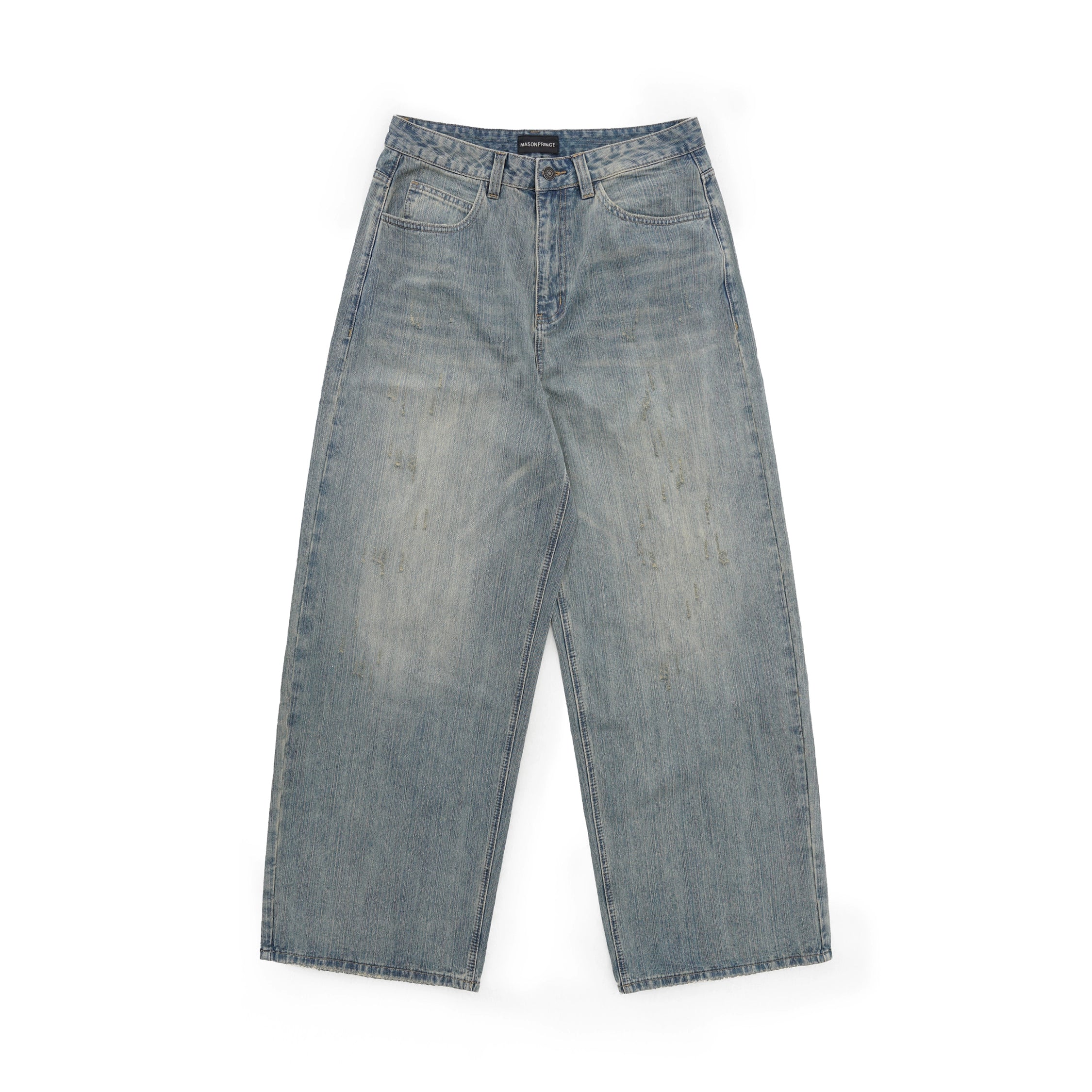 Mason Prince Vintage Light Blue Wide-Leg Jeans