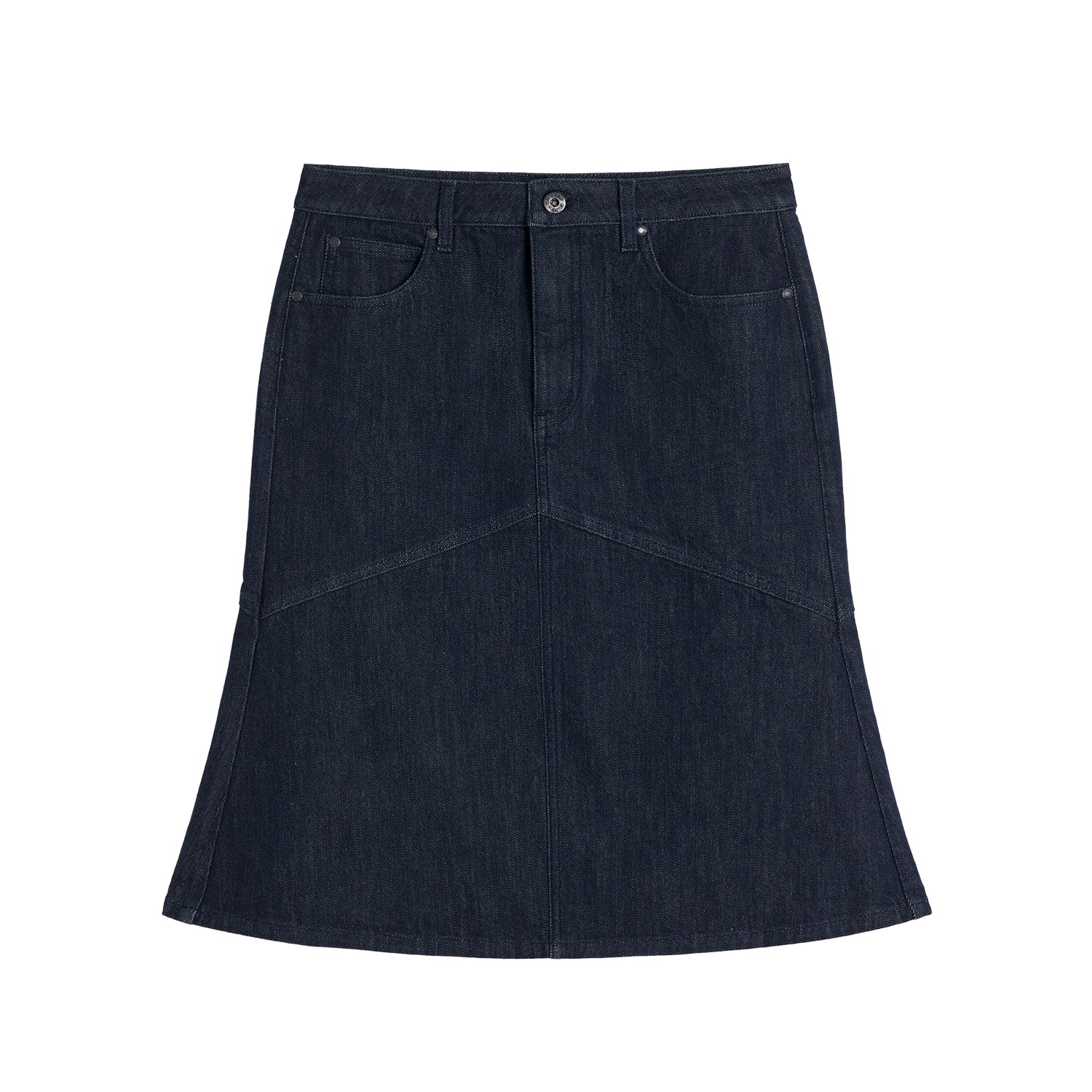 Alright Then Vintage Fishtail Denim Skirt - Comfortable and Stylish