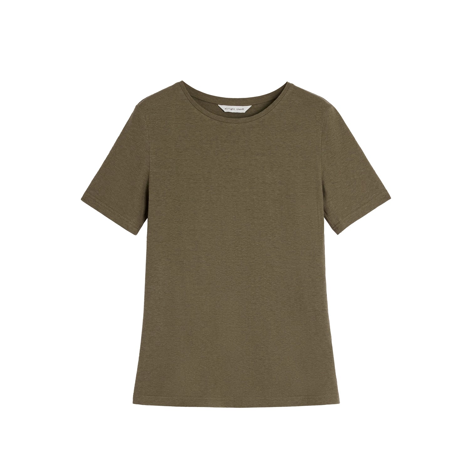 Alright Then Cotton Crew Neck Snowflake T-Shirt